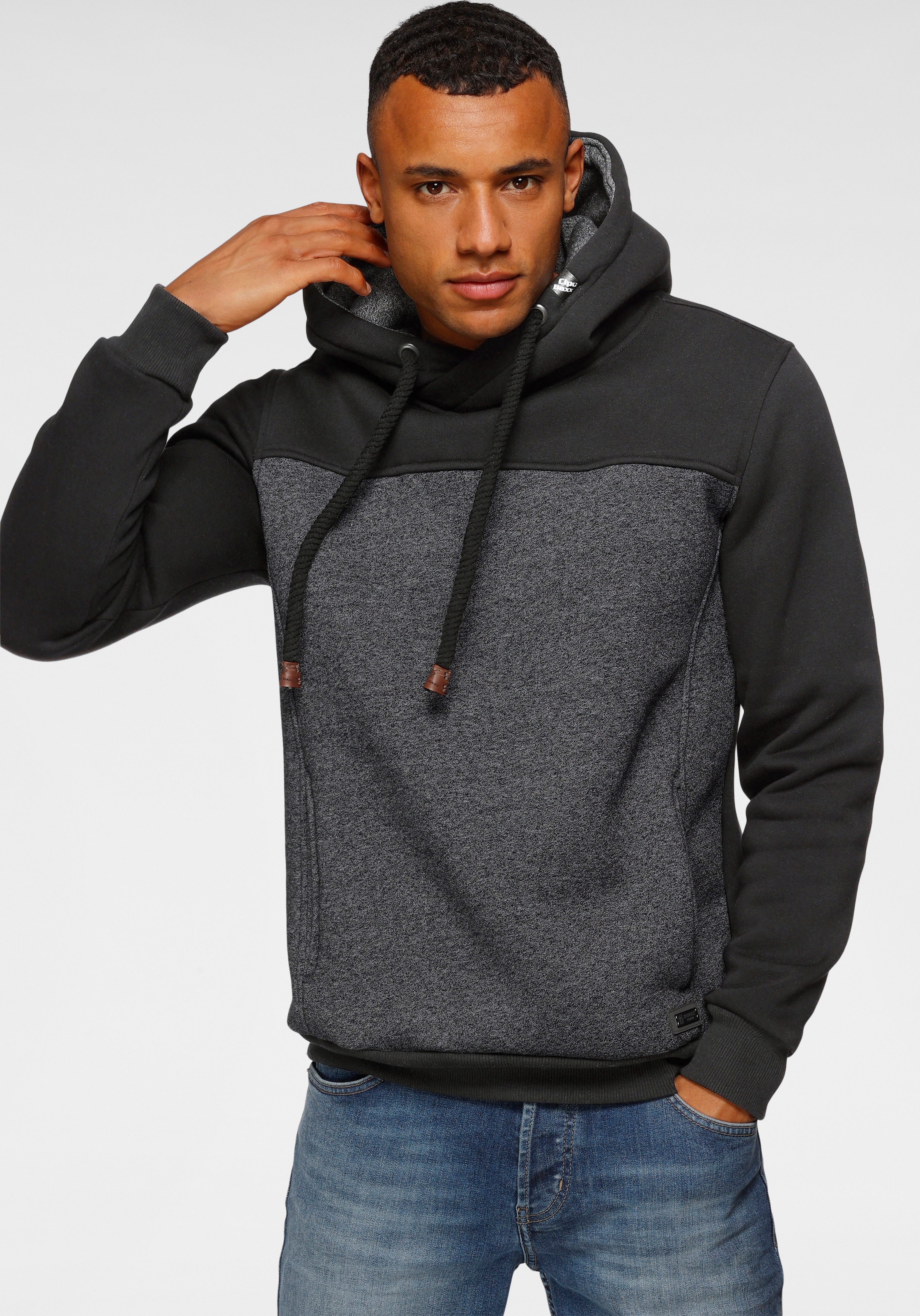 Cipo & Baxx Kapuzensweatshirt, Color Blocking