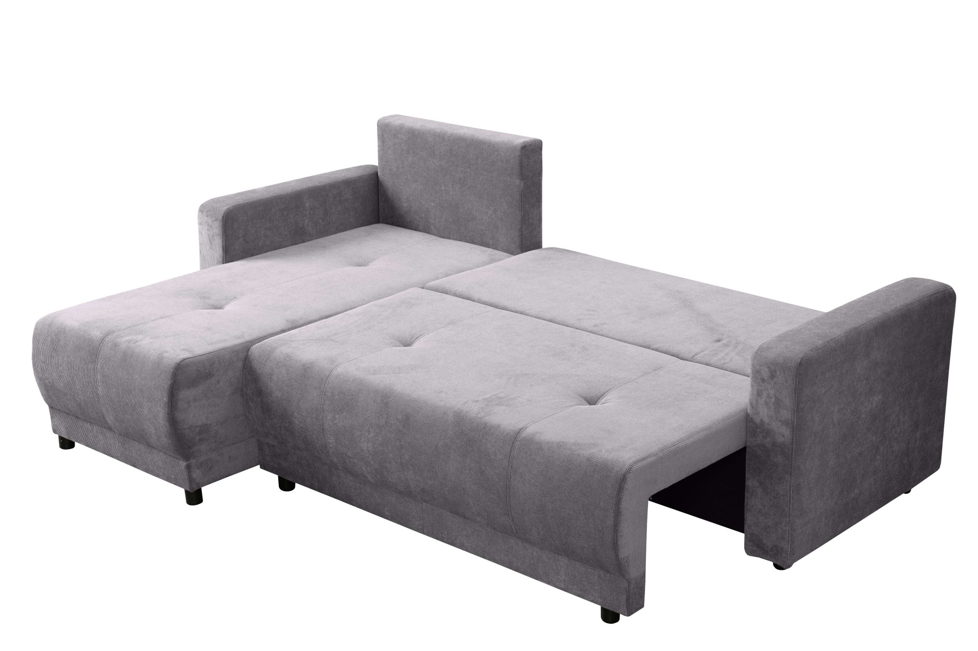 INOSIGN Ecksofa »Navarra, Schlafsofa, 230cm, m. Bettfunktion (115/200cm) und Bettkasten«, Recamiere beidseitig montierbar, in Cord