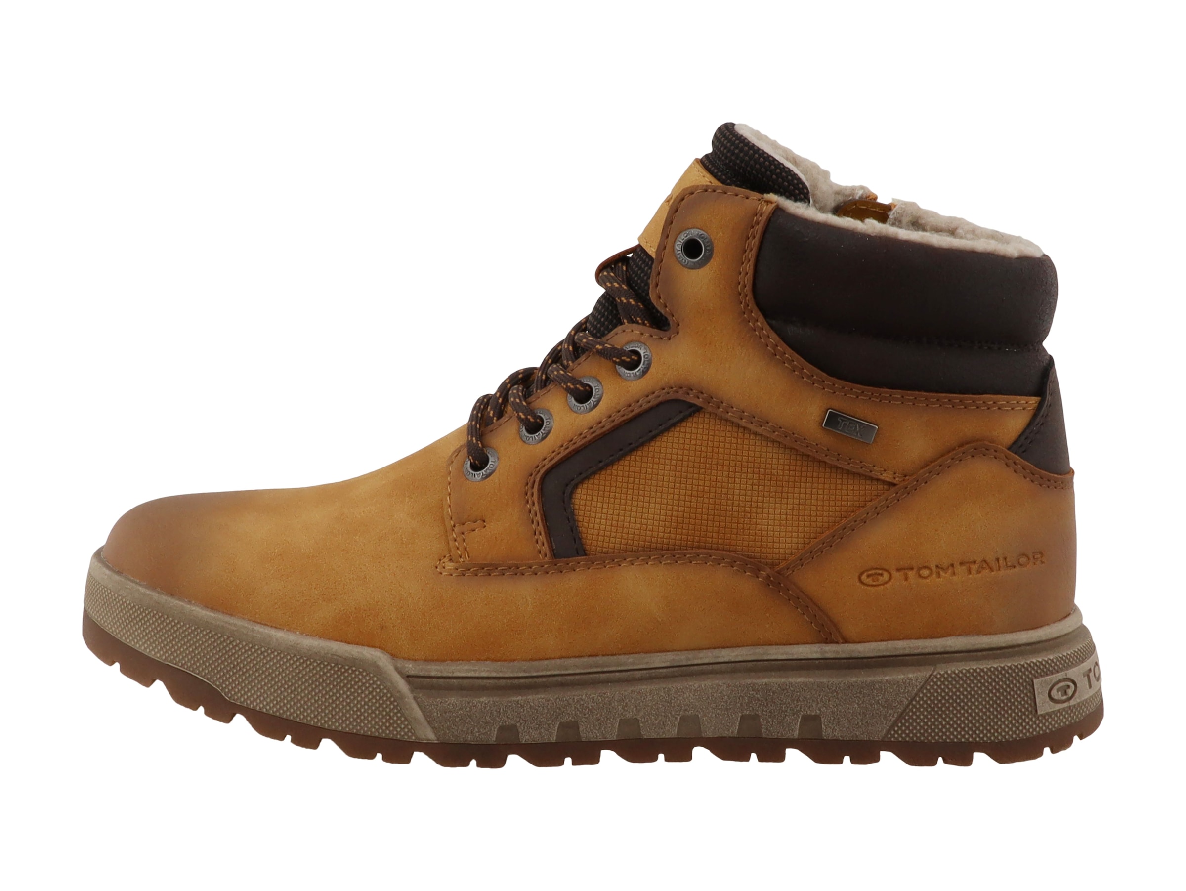 TOM TAILOR Winterboots  Schnürboots, Used Look, mit praktischem Innenreißverschluss