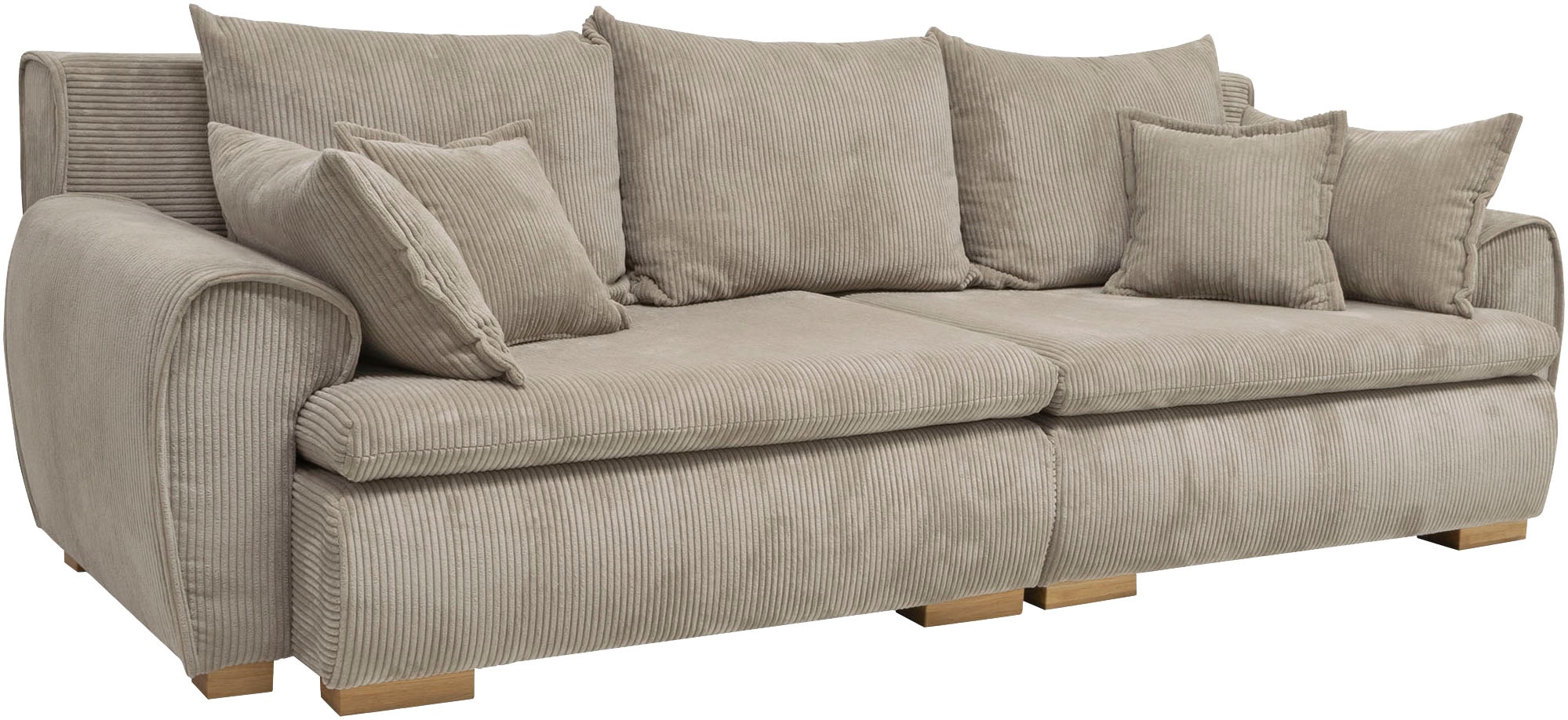 Home affaire Big-Sofa »Katja«, Breite 275 cm, Cord-Bezug