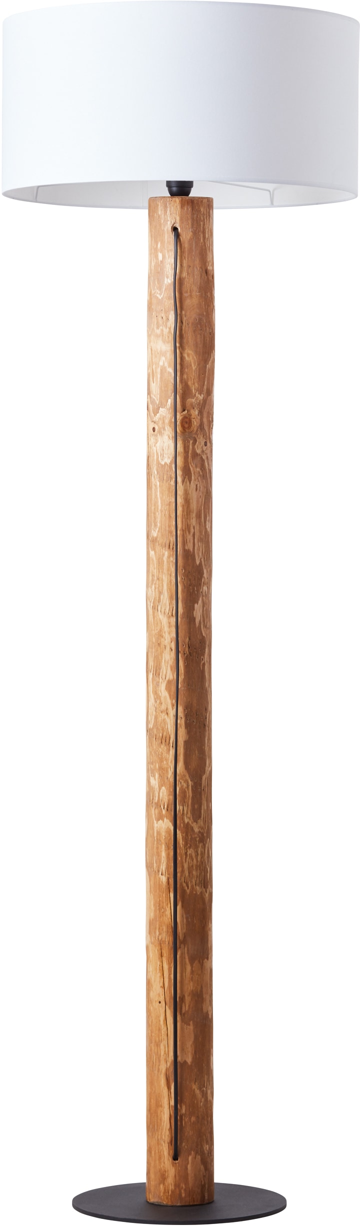 cm, E27, | »Jimena«, 50 cm, 164 gebeizt/weiß kiefer flammig-flammig, 1 Holz/Textil, Ø Garantie kaufen Stehlampe mit online XXL Brilliant Jahren H Stoffschirm, 3