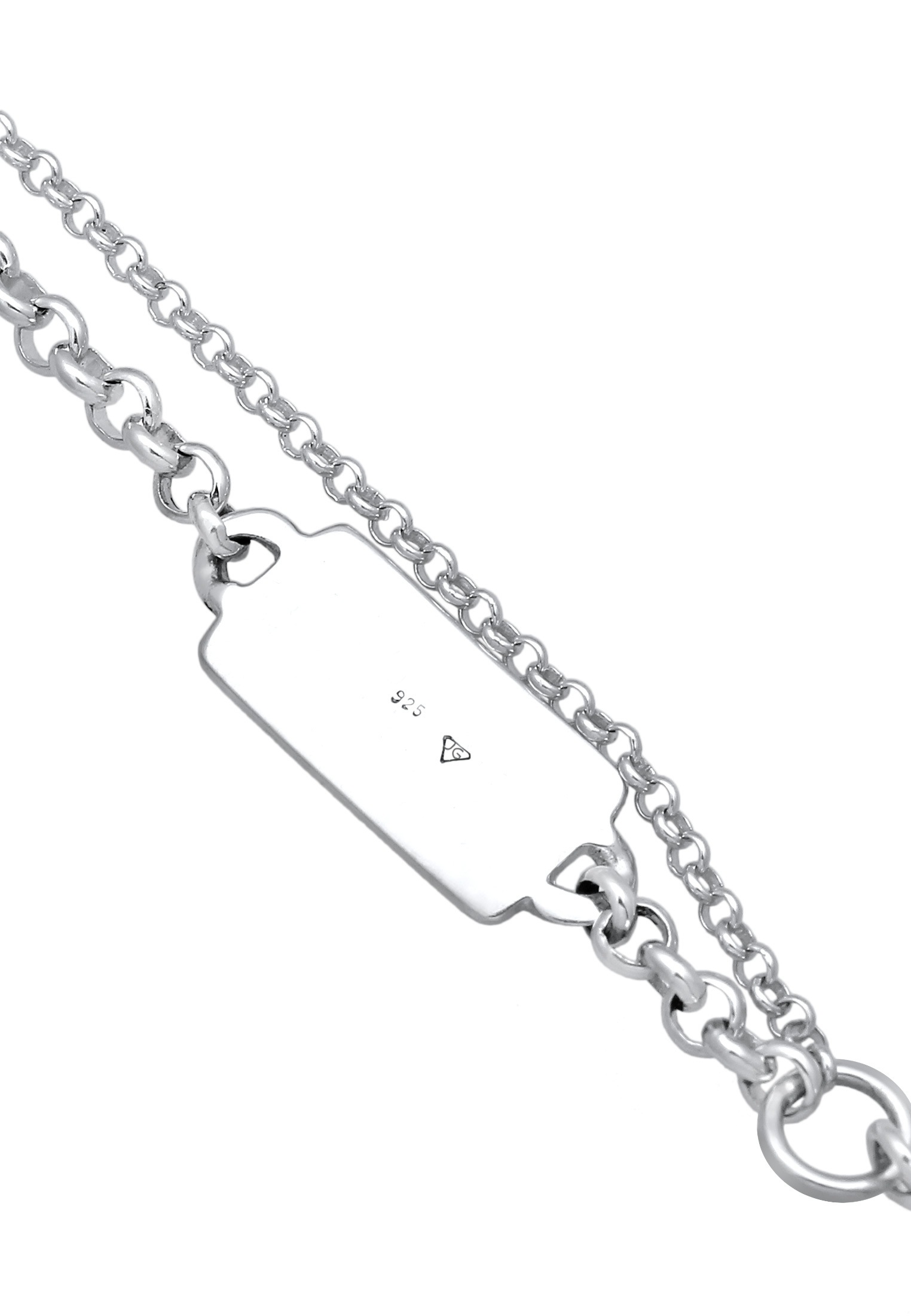 Kuzzoi Kette mit Anhänger »Halskette Herren Layer Kompass Maritim 925 Silber«