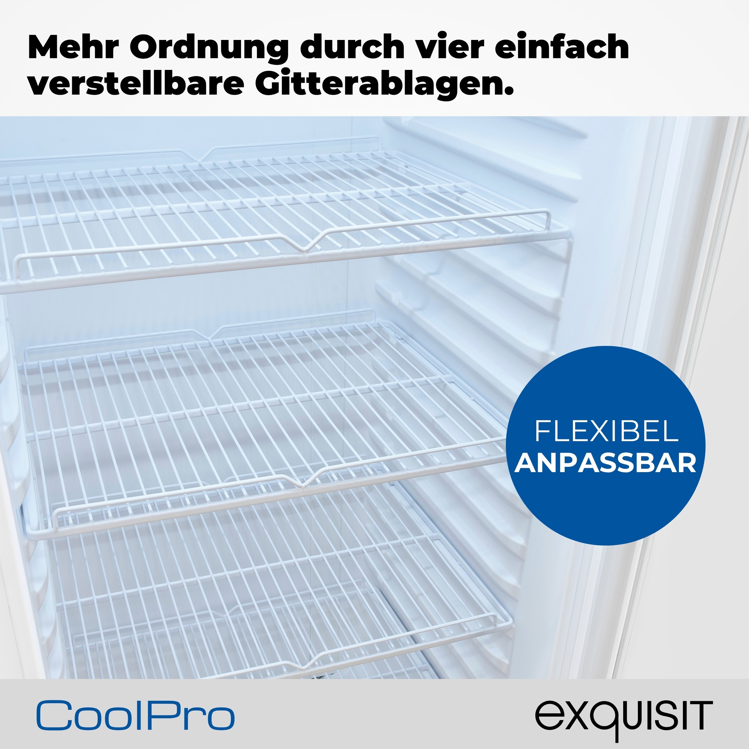 exquisit Getränkekühlschrank GKS220-GT-431D weiss »GKS220-GT-431D weiss« 152,5 cm hoch 54 cm breit