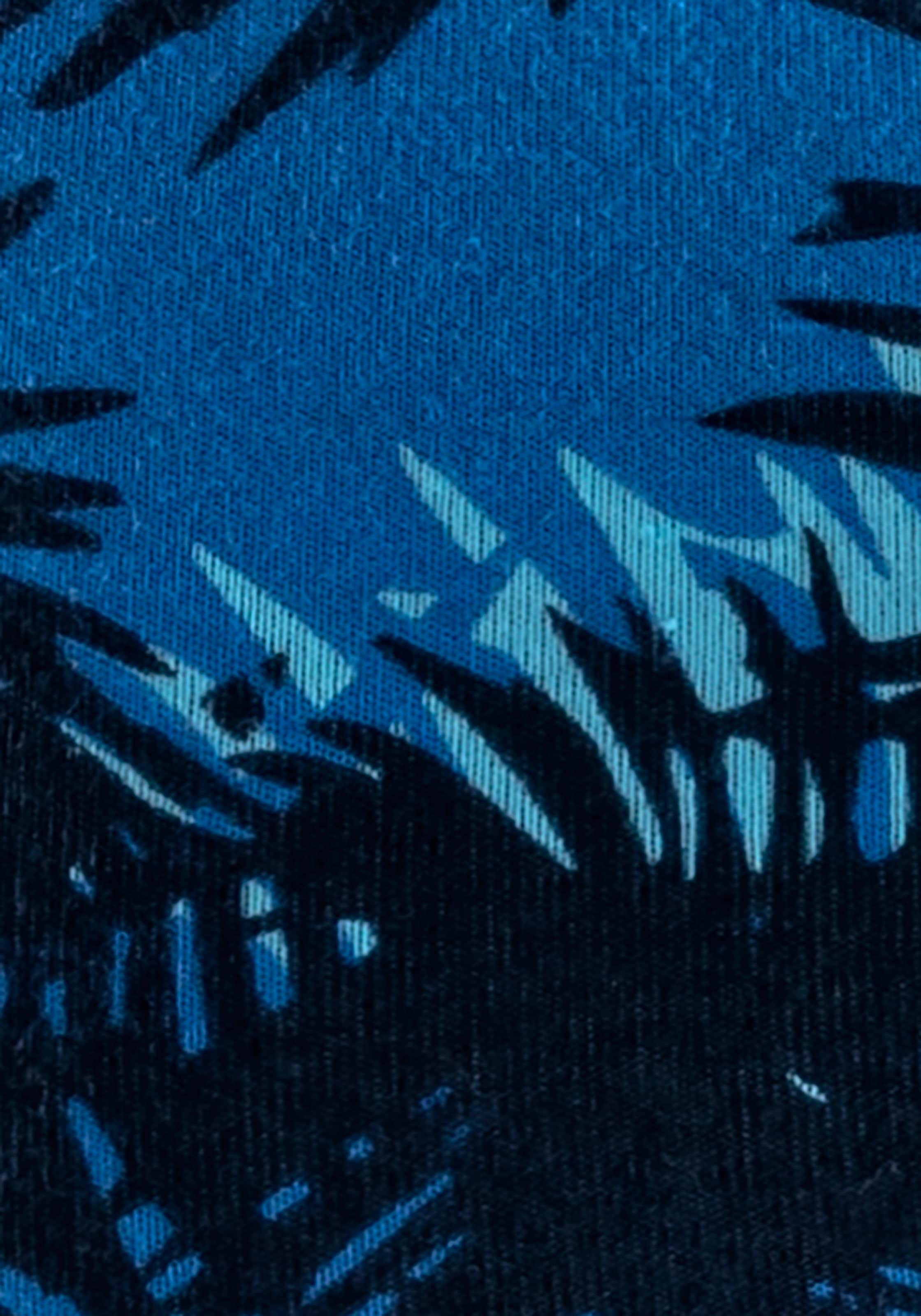 Bruno Banani Boxer »Boxershorts für Herren« Packung, 4er-Pack, 4 Stk. tlg., mit Palmendruck und unifarben aus Baumwollmischung