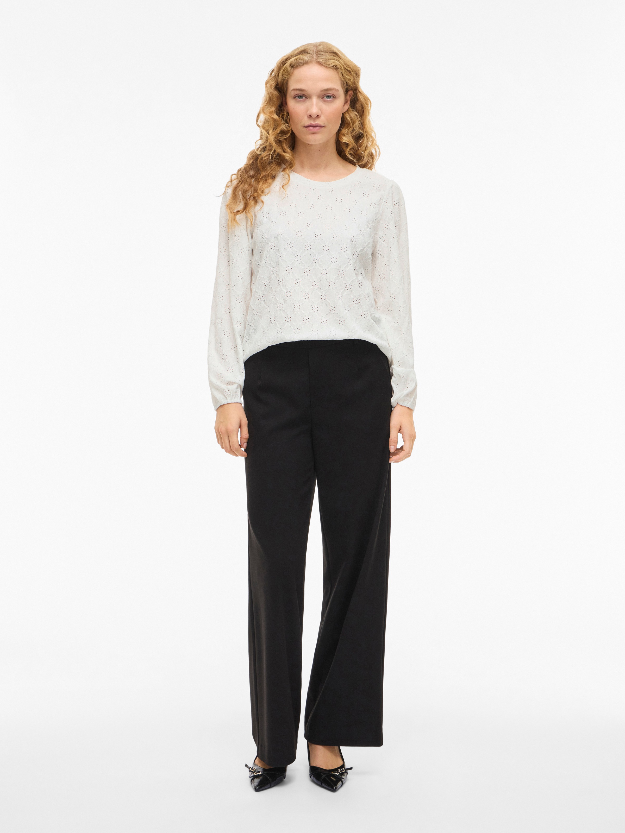 Vila Langarmshirt »VIASTA O-NECK L/S TOP - NOOS«