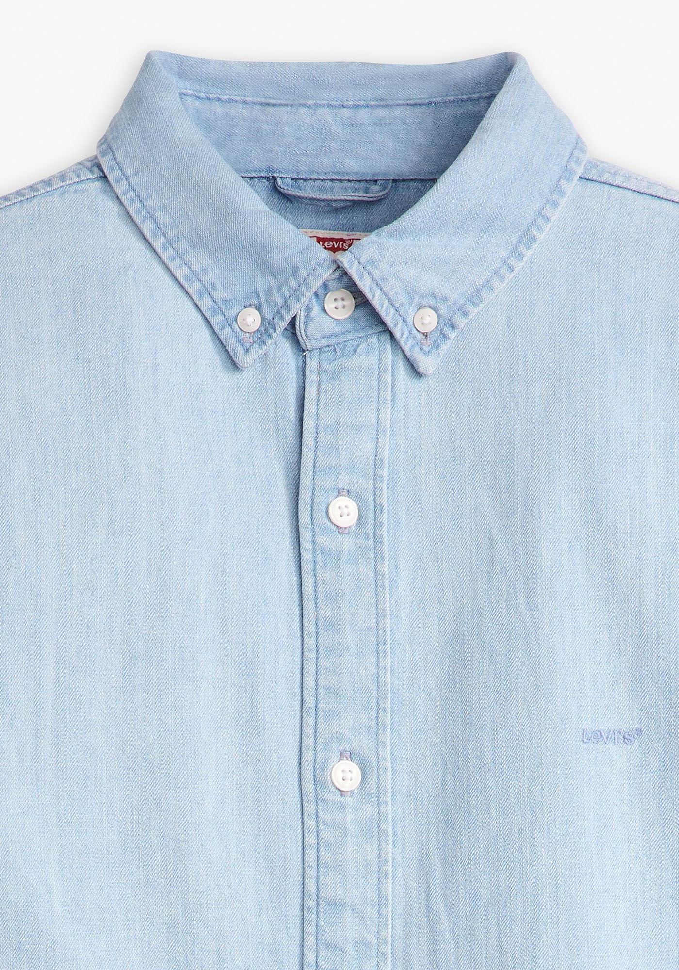 Levi's® Langarmhemd »AUTHENTIC BUTTON DOWN«, mit Ton-in-Ton Logostickerei auf der Brust