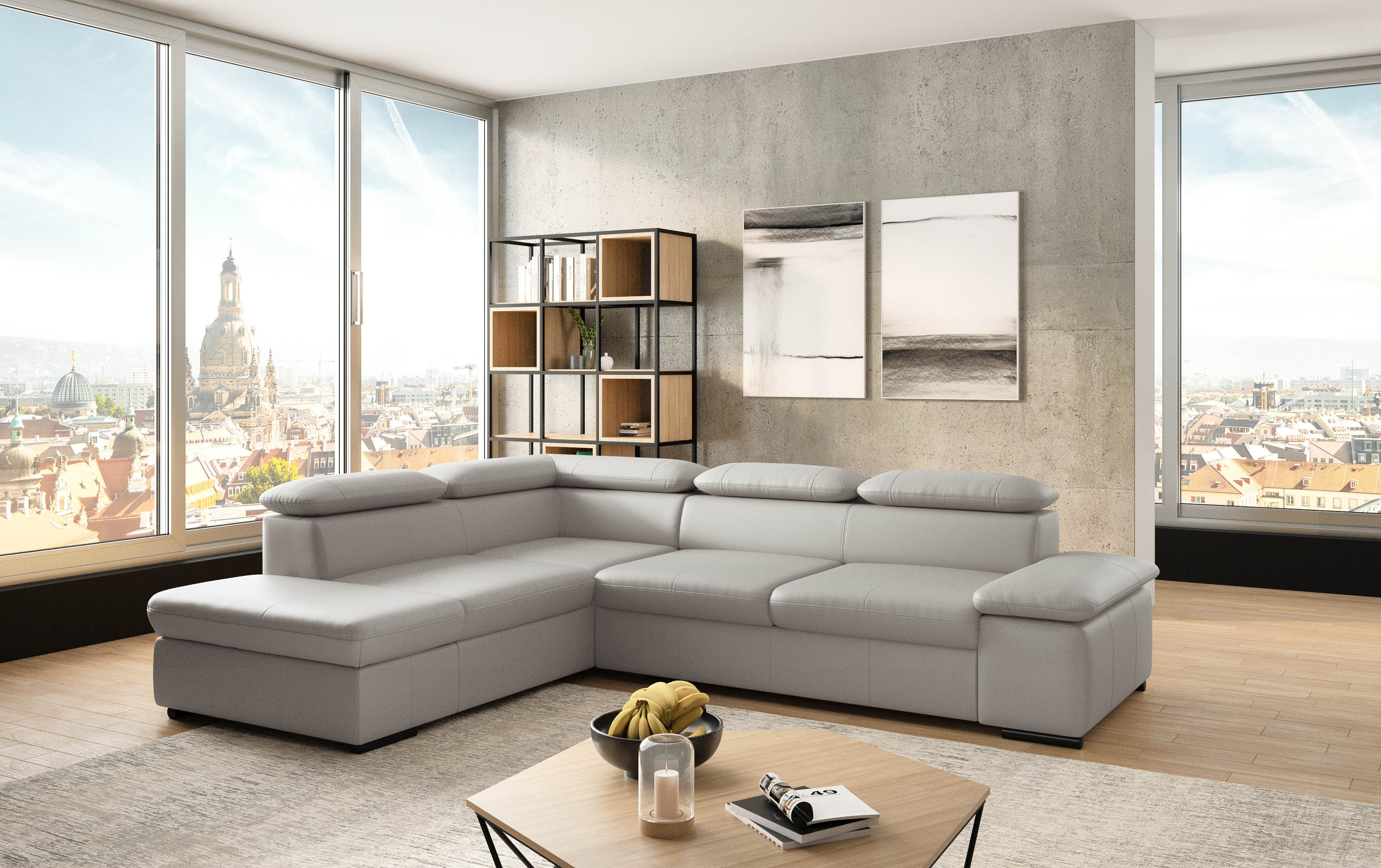 sit&more Ecksofa "Alcudia L-Form" mit Armteilverstellung, optional Kopfteilverstellung & Schlaffunktion