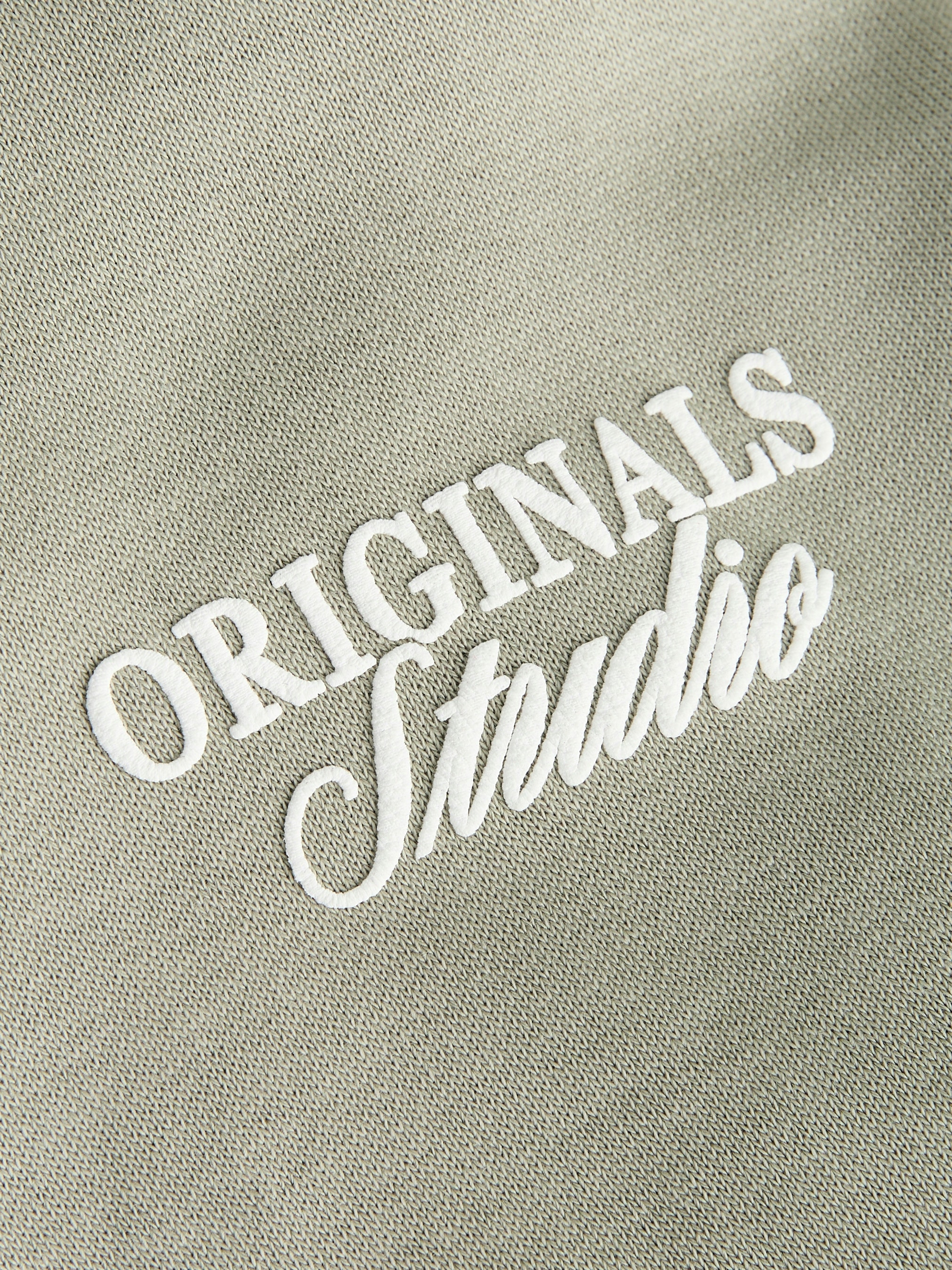 Jack & Jones Junior Kapuzensweatshirt »JORNORREBRO TYPO BACK SWEAT HOOD SN JNR«, Baumwollmischung, relaxed fit, Langarm
