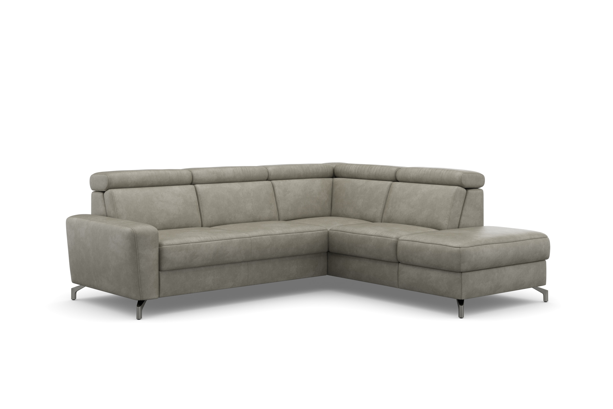 sit&more Ecksofa »Scarlett L-Form«, inklusive Kopfteilverstellung, wahlweise mit Bettfunktion, Bettkasten