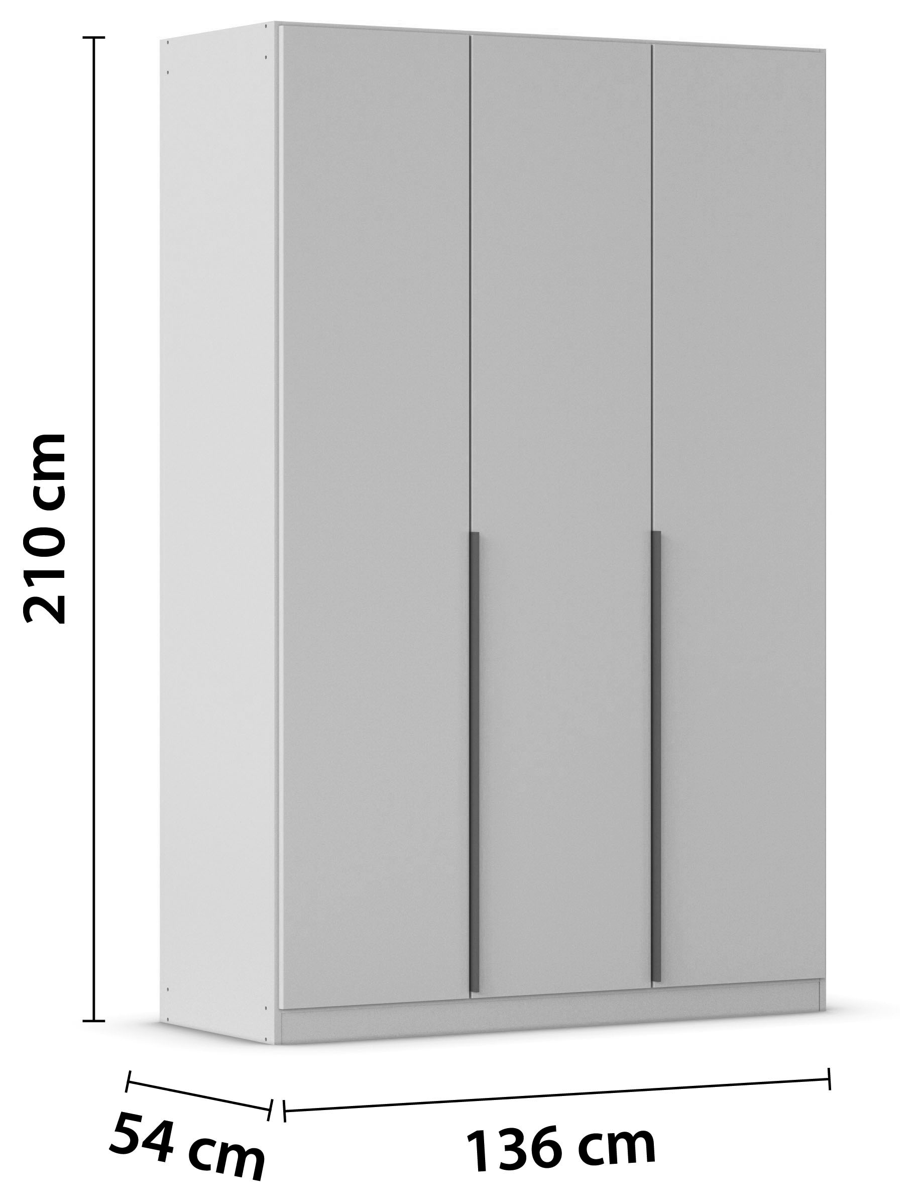 rauch Drehtürenschrank »Kleiderschrank Schrank Garderobe AGORDO TOPSELLER Schlafzimmer«, (in zwei Griff-Farben mit Dekor- oder Hochglanzfront), durchdachte Innenausstattung, in 6 Breiten und 2 Höhen MADE IN GERMANY