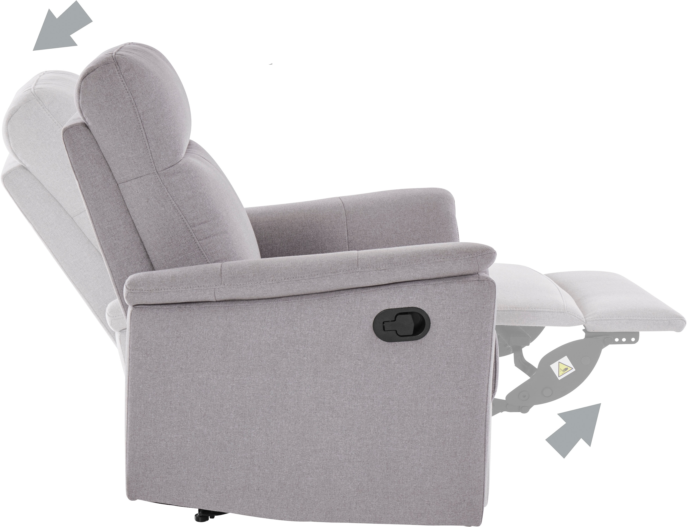 Home affaire Relaxsessel »Southbrook, TV-Sessel mit Schlaffunktion, Wohnzimmer, Funktionssessel«, mit manueller und elektrischer Relaxfunktion