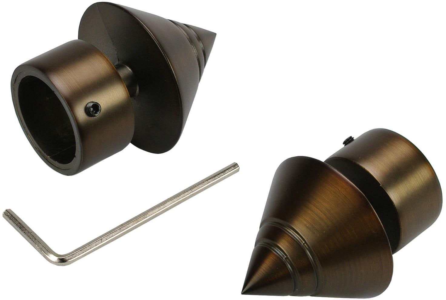 Liedeco Gardinenstange »CELKEGEL01SG1L«, 1 läufig-läufig, Fixmaß, 1-läufig im Fixmaß Ø 25 mm