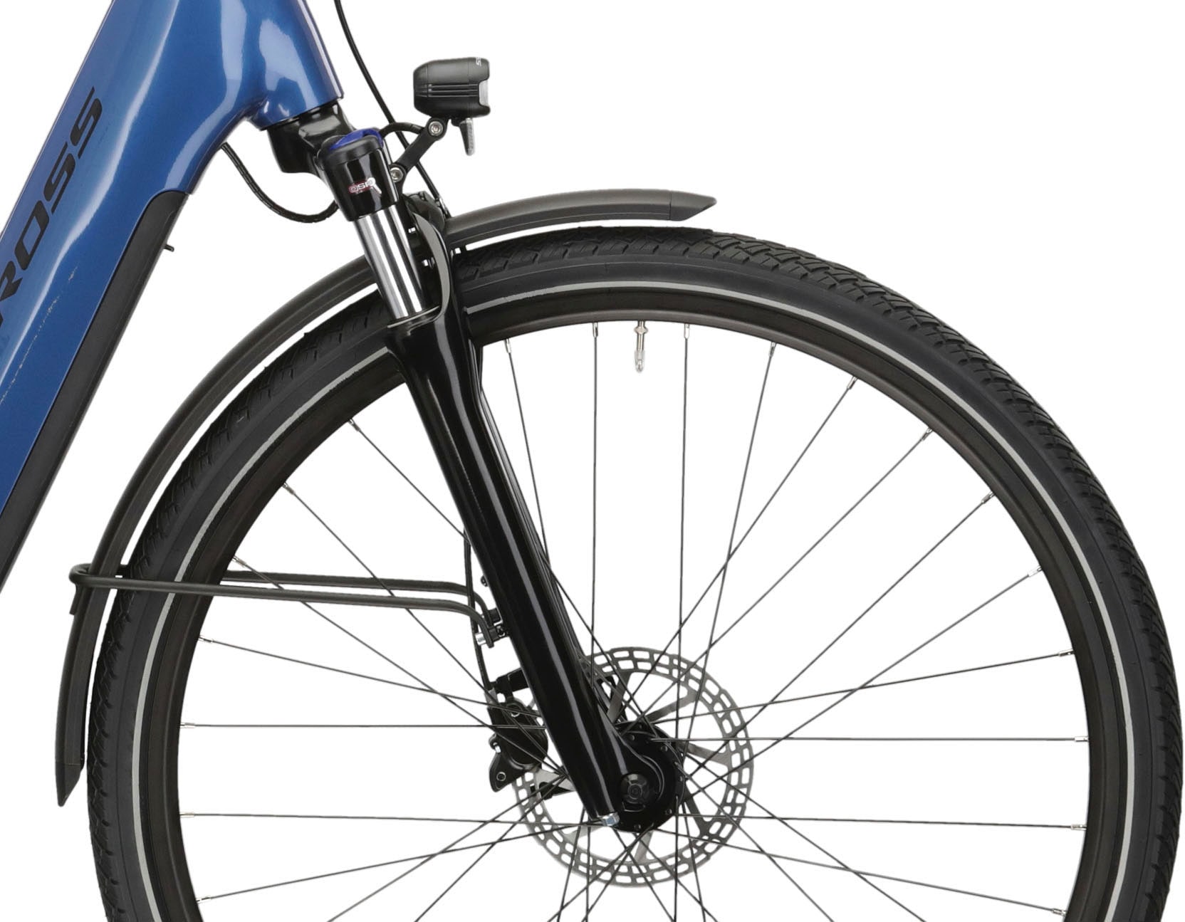Kross E-Bike »E-Trekkingrad Trans Hybrid LS 3.0 28 Zoll blau«, 8 Gang, Shimano, Acera T3000, Mittelmotor 250 W, Pedelec, Elektrofahrrad für Damen und Herren