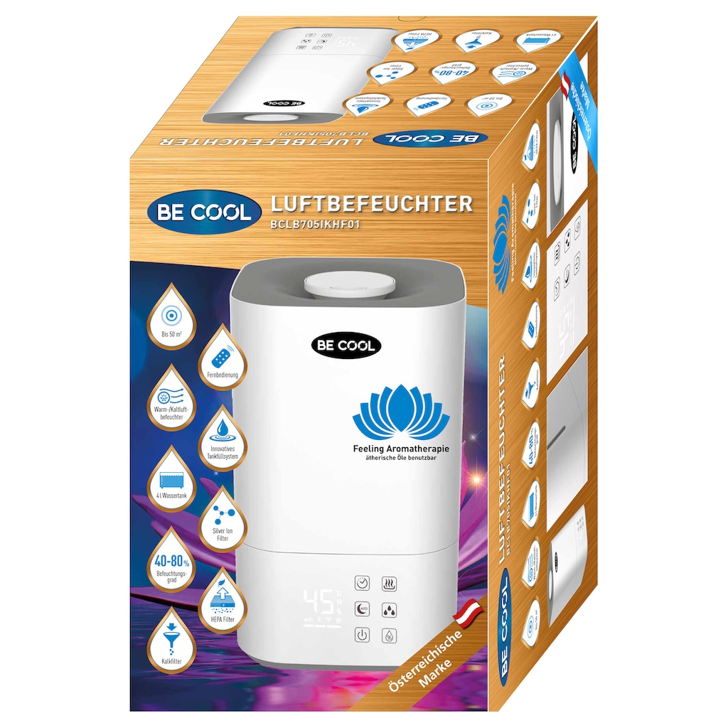 be cool Luftbefeuchter »BCLB705IKHF01«, 4 l Wassertank