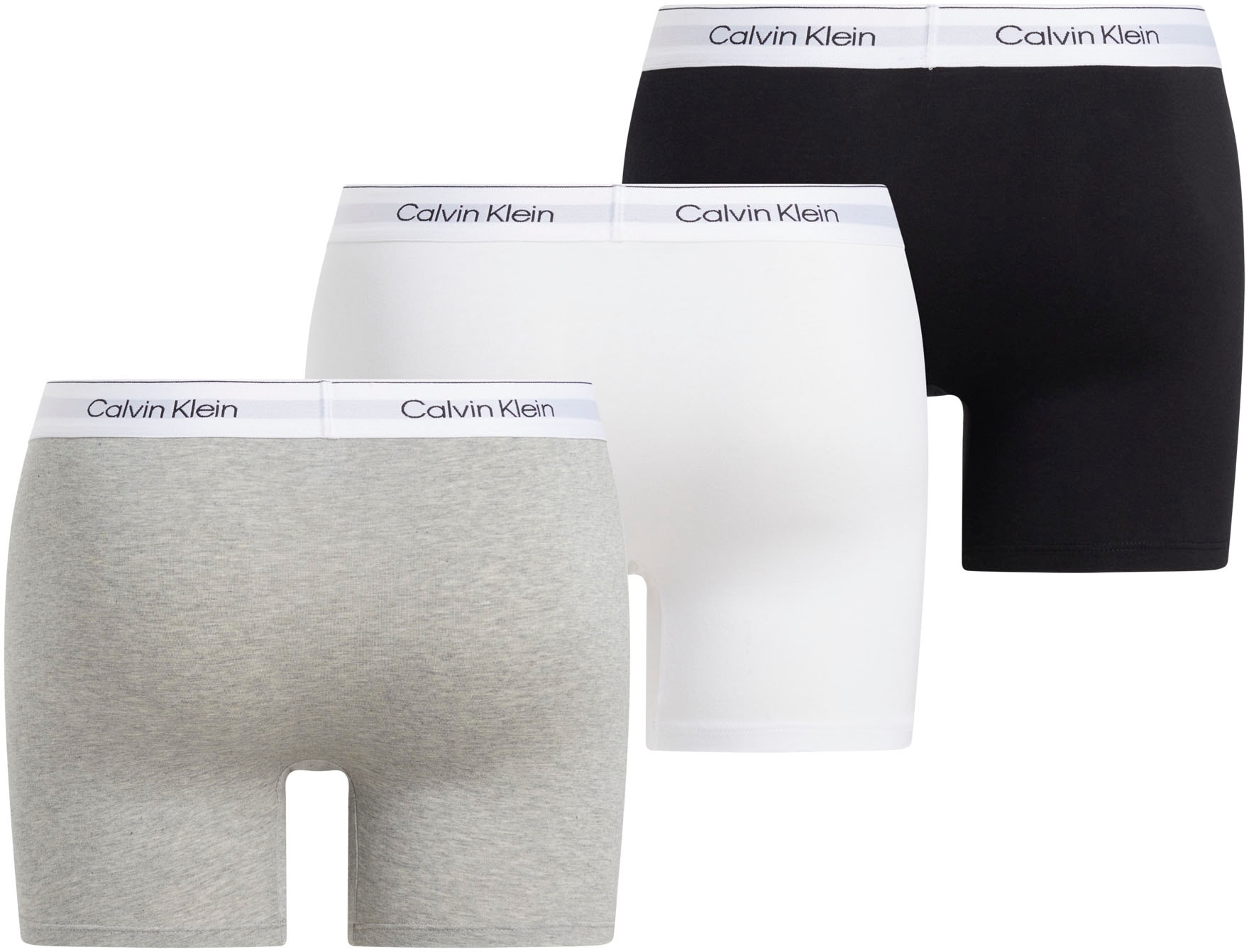 Calvin Klein Underwear Boxer »BOXER BRIEF 3PK«, (Packung, 3 St.), mit längerem Bein, Logo-Elastikbund (3 Stück)