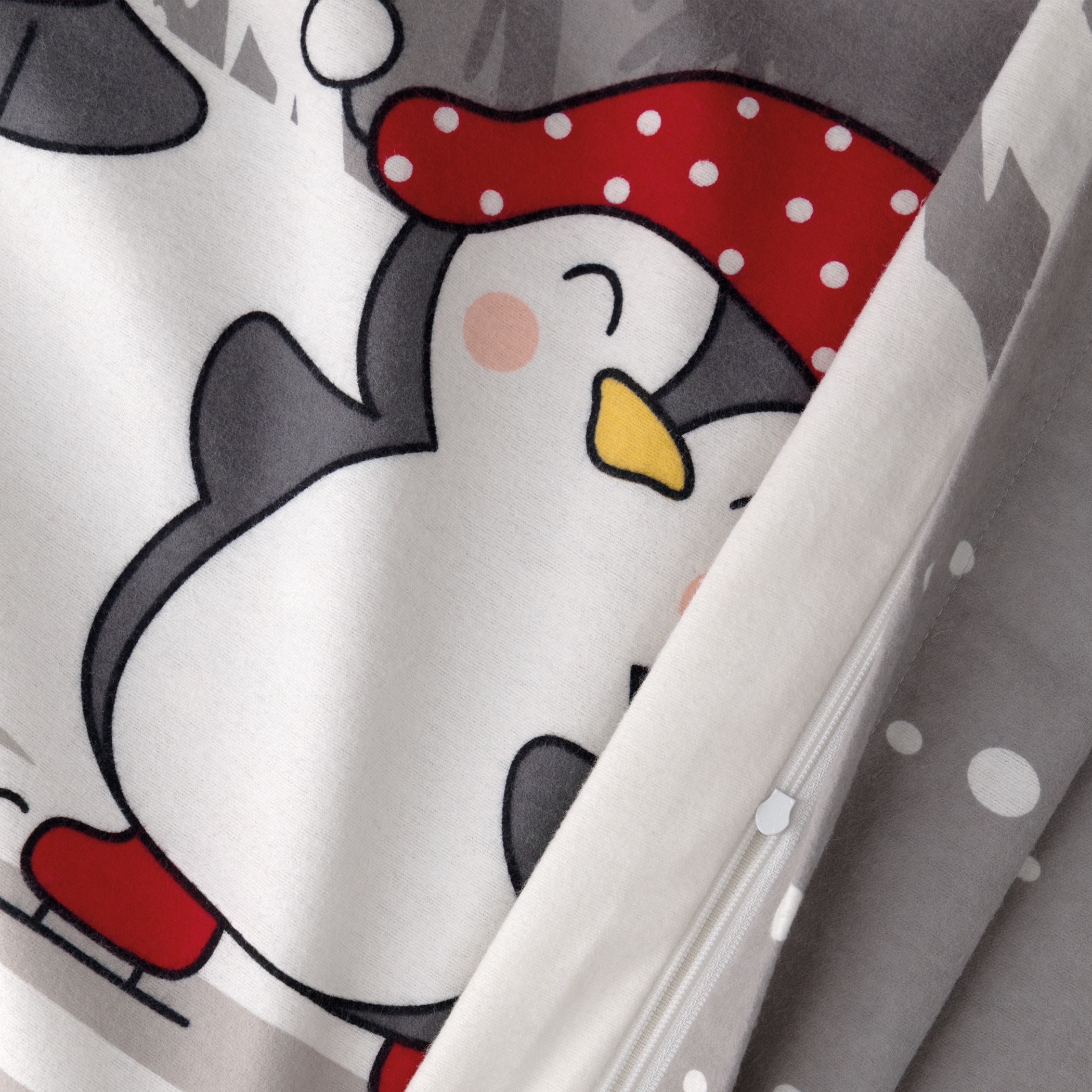 Florella Bettwäsche »»Basas silber « Flausch-Flanell,  100% Baumwolle«