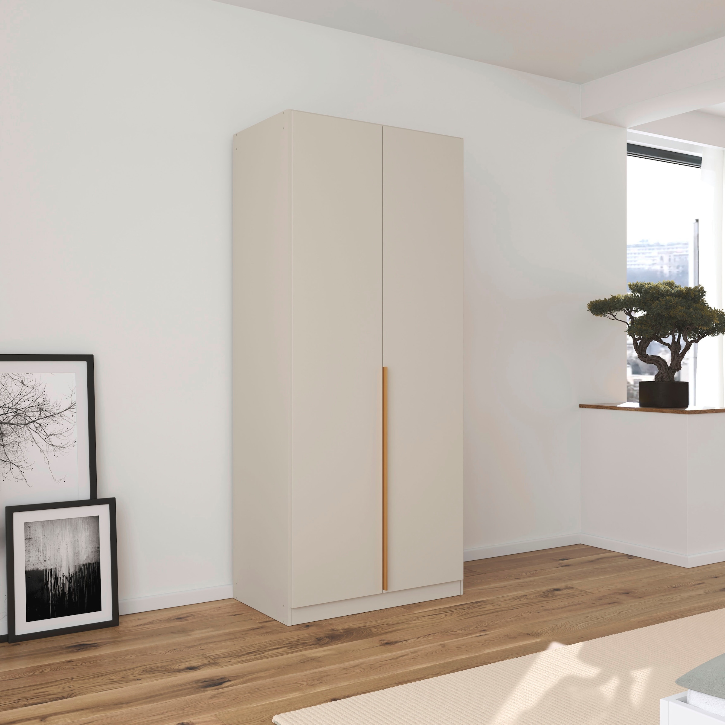 OTTO home Kleiderschrank »Mehrzweckschrank Aktenschrank Möbel Mietswohnung Garderobe AGORDO« durchdachte Innenausstattung kleine und große Räume MADE IN GERMANY