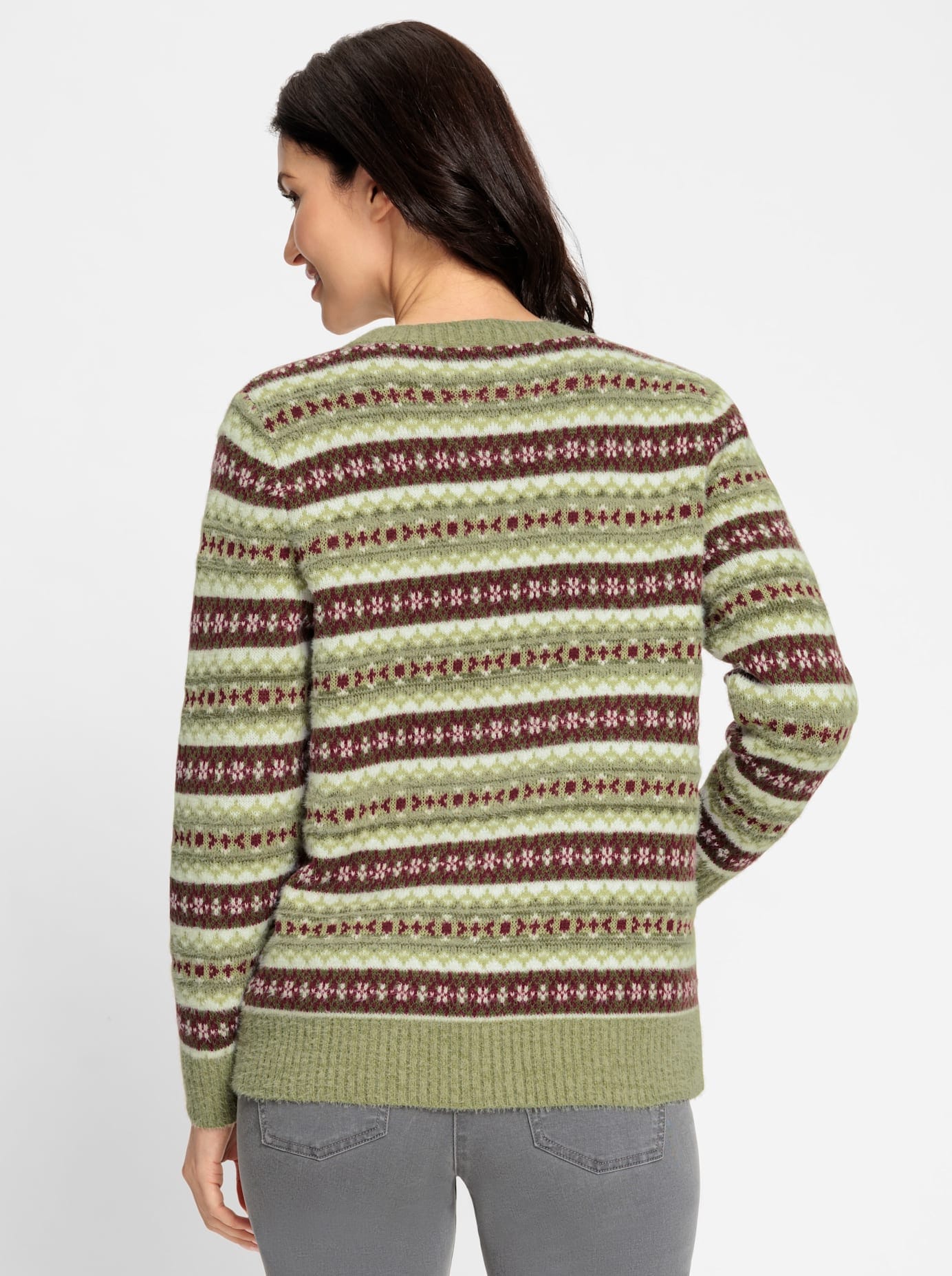 Inspirationen Jacquardstrickjacke