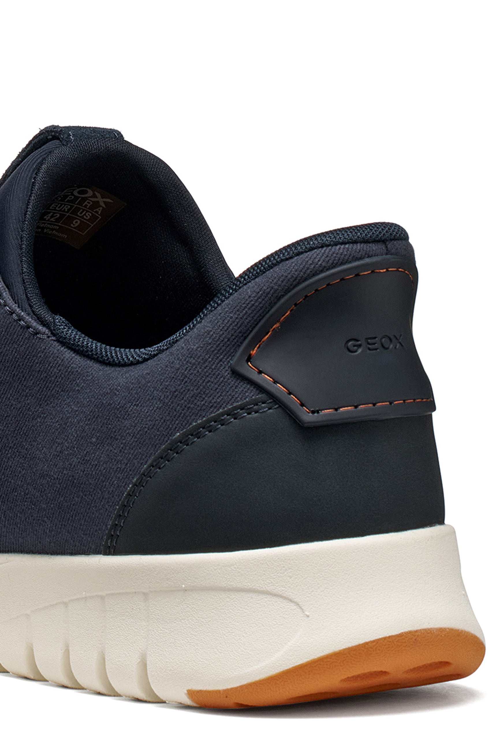 Geox Slip-On Sneaker »U FLEXTRIDE PLUS«  Freizeitschuh, Schlüpfschuh mit Logoschriftzügen und Kontrastbesatz