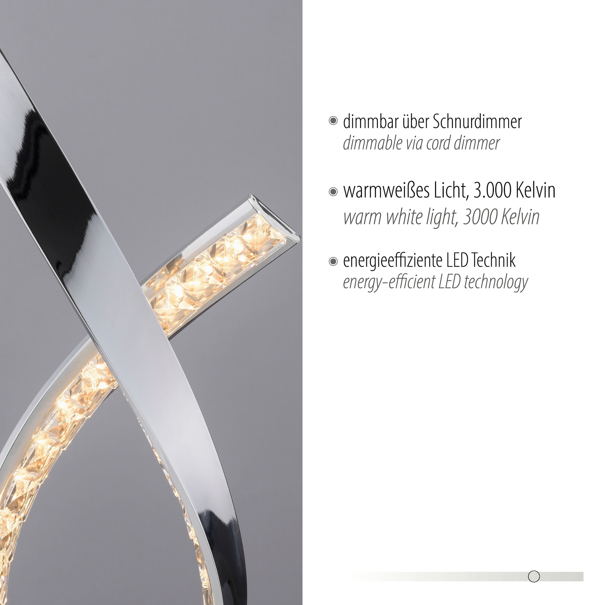 Paul Neuhaus Tischleuchte »BRILLA«, 1 flammig, Leuchtmittel LED-Board | LED fest integriert