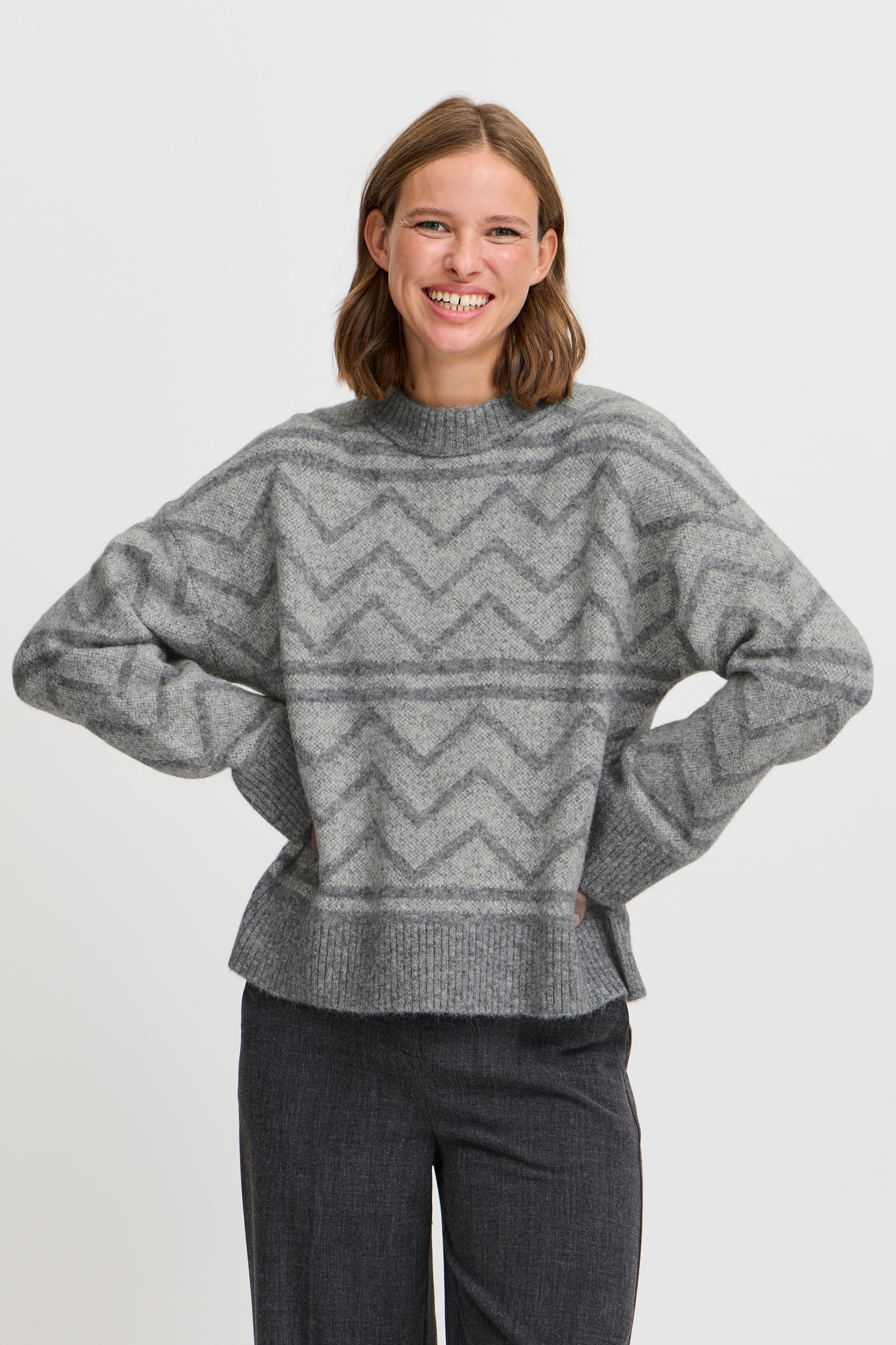 b.young Strickpullover »Damen Strickpullover BYOMEA«