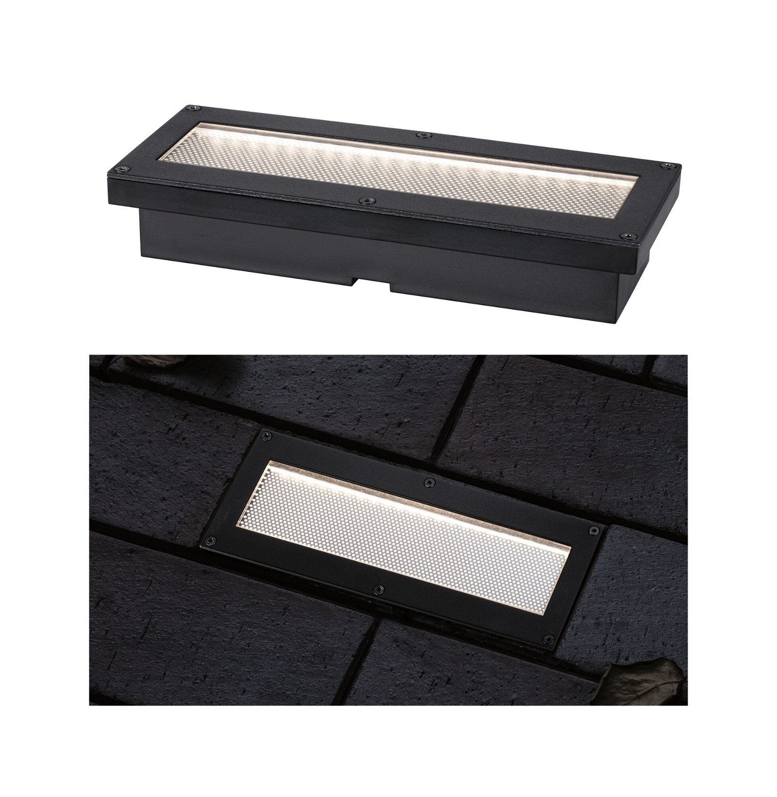Paulmann LED Einbauleuchte »Solar Bodeneinbauleuchte Domenic IP67 3000K 0,12lm Schwarz«, 1 flammig