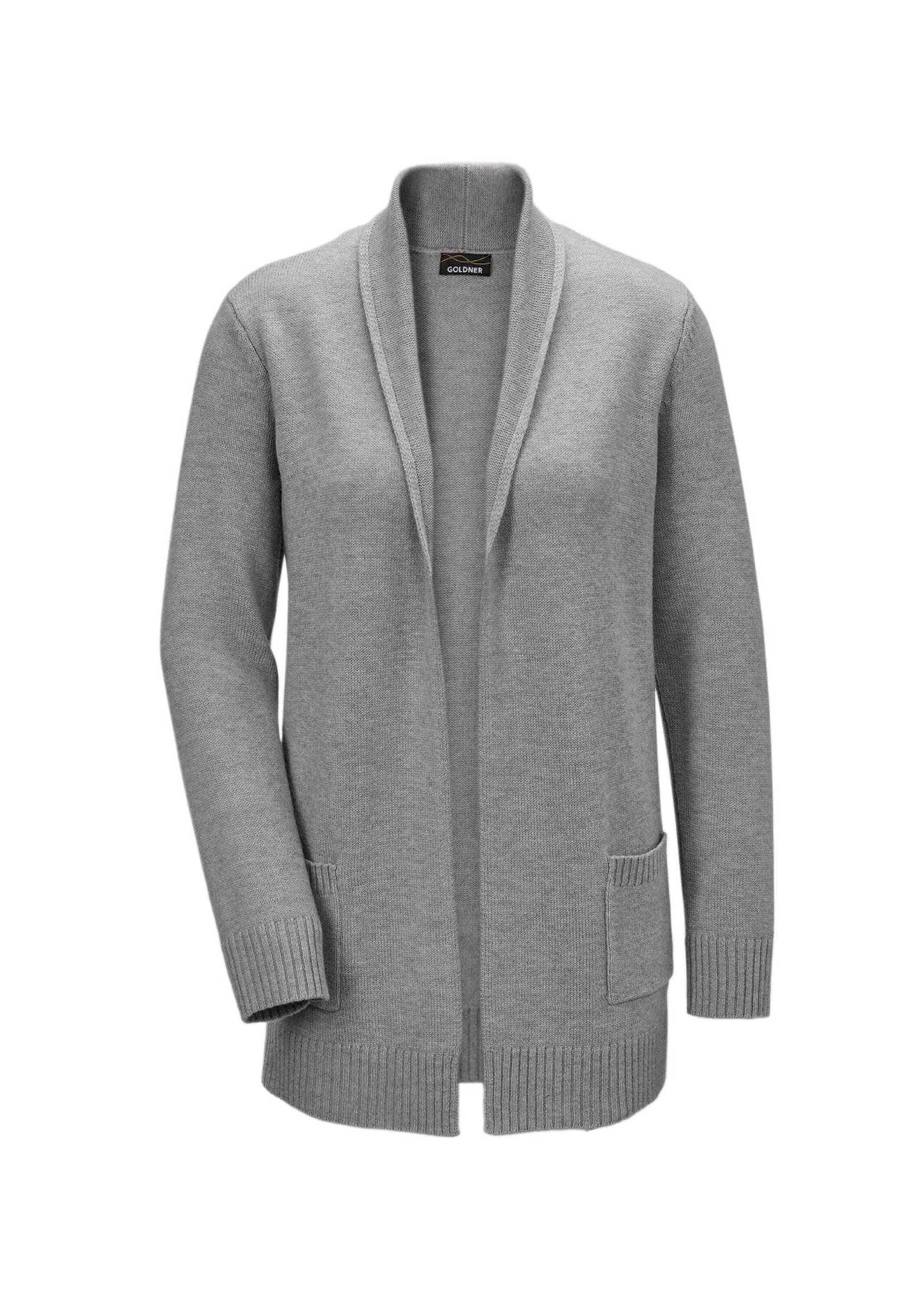 GOLDNER Strickjacke »Kurzgröße Langarm Cardigan aus Merino«