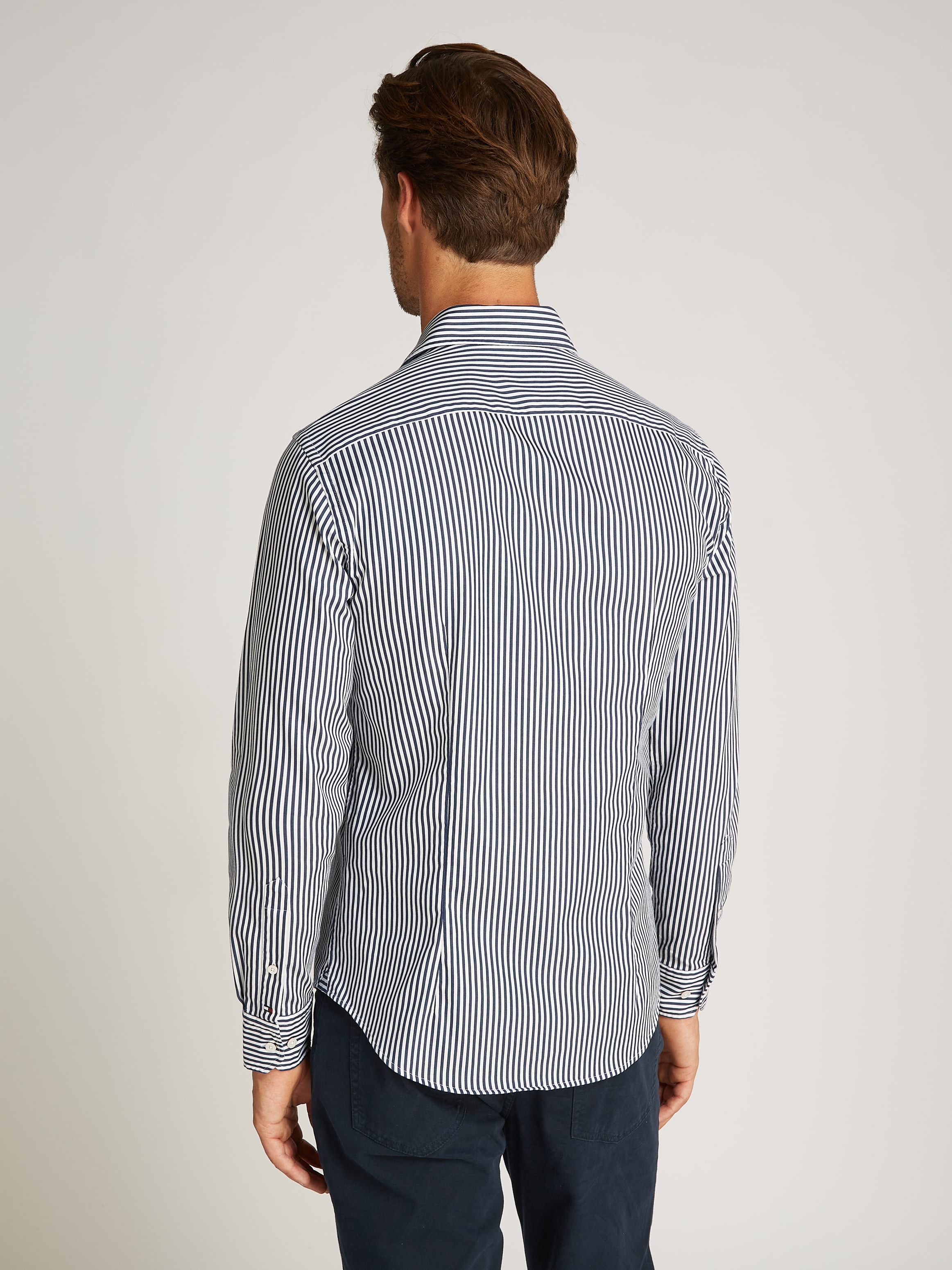 Tommy Hilfiger Langarmhemd »FLEX POPLIN CLASSIC STP RF SHIRT«, mit Sreifenmuster
