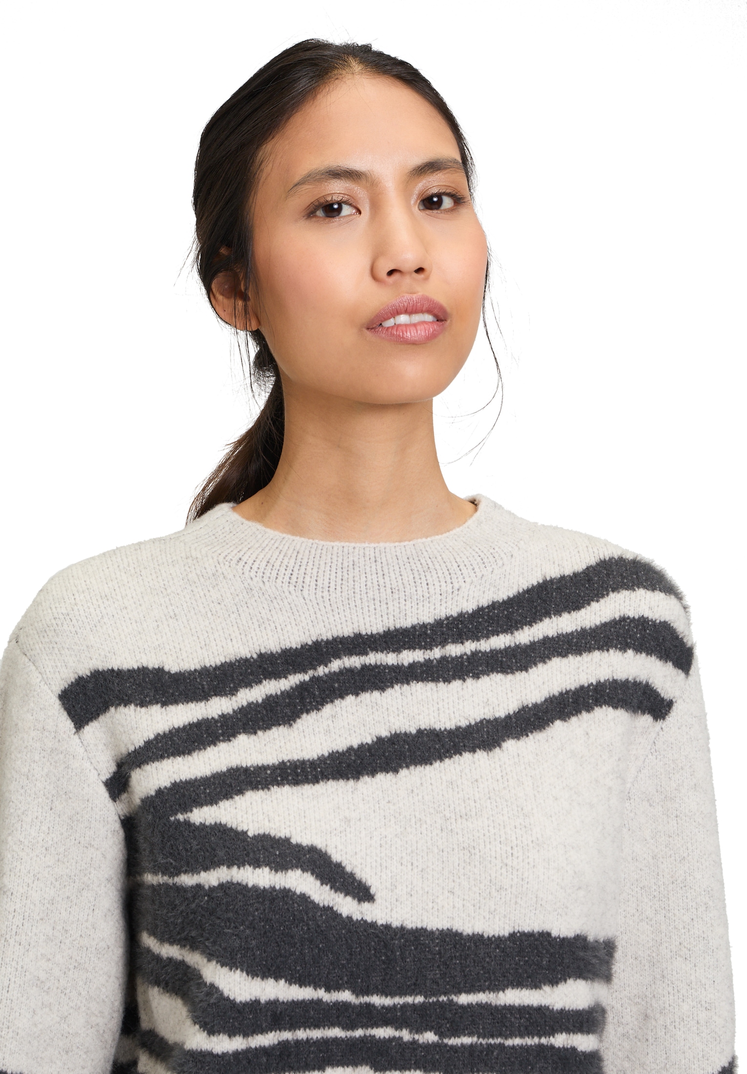 Betty Barclay Rundhalspullover »Grobstrick-Pullover mit Jacquard«