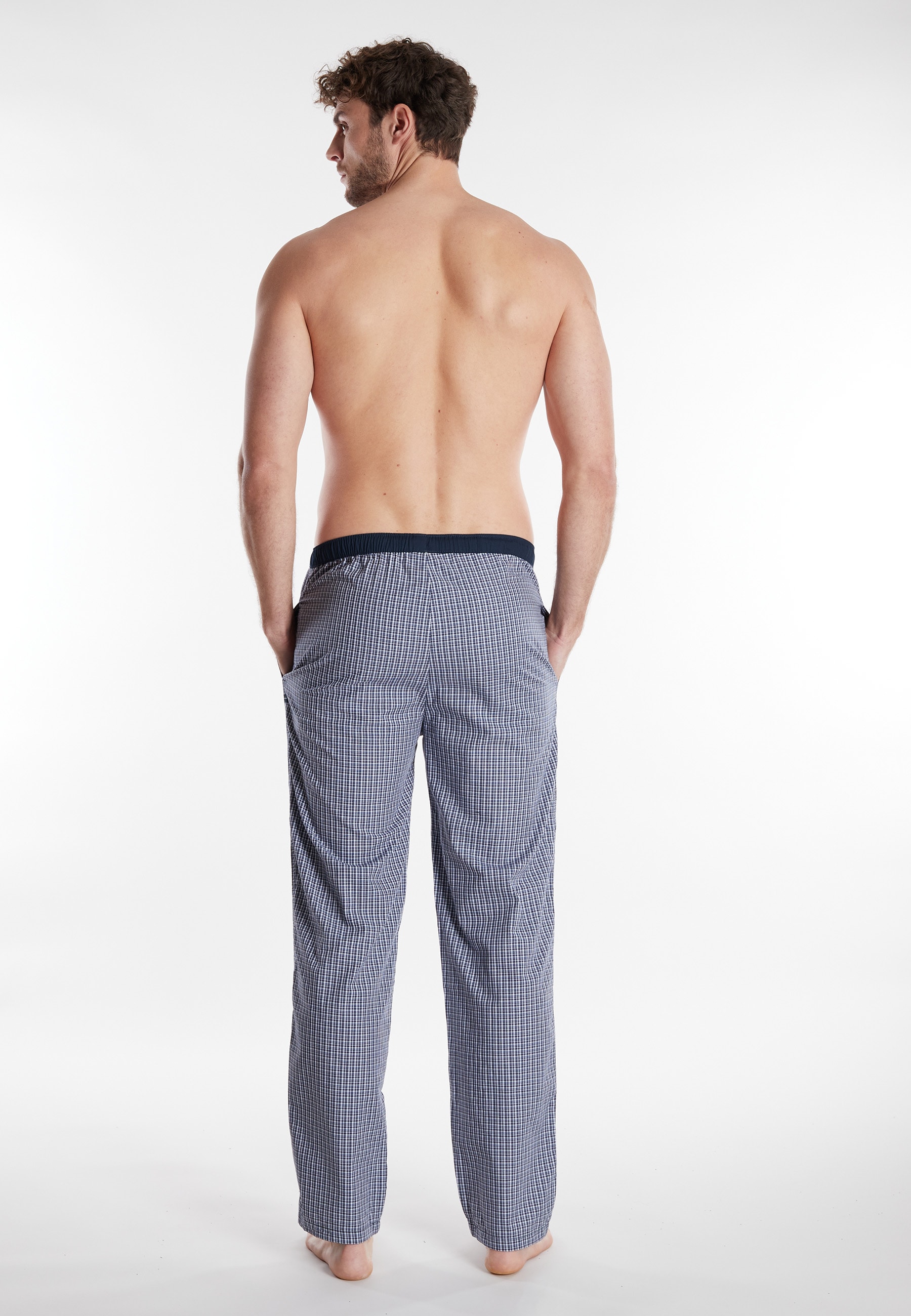 TOM TAILOR Pyjamahose »Dakota«  Bindeband, Seitentaschen, locker, bequem, atmungsaktiv