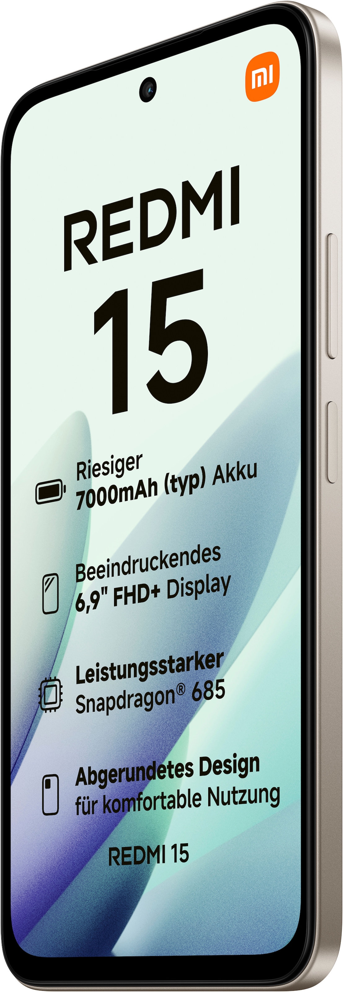 Xiaomi Smartphone »Redmi 15 128 GB«, titan gray