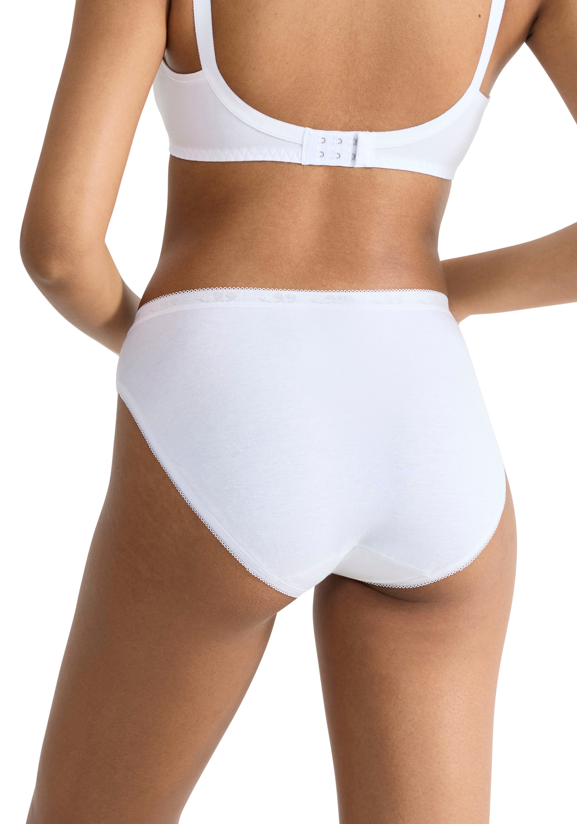 sloggi Tai-Slip »Basic+« 2er Pack,  perfekter Sitz, Baumwollmix, elastisch, weiche Nähte