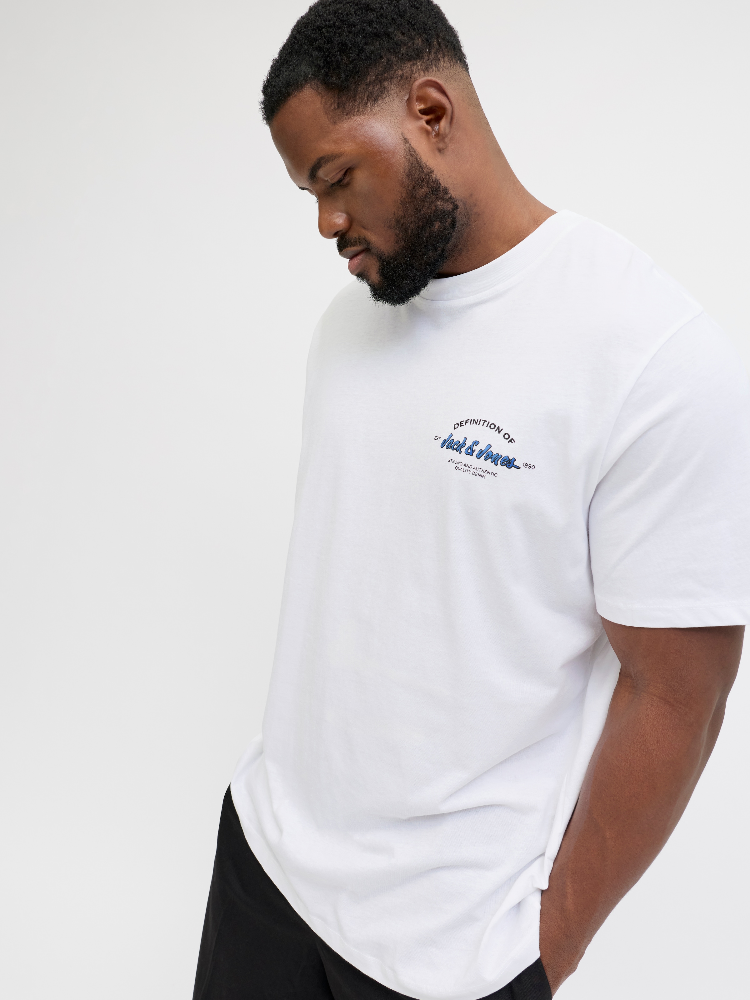 Jack & Jones PlusSize Rundhalsshirt »JJBRANDON TEE SS CREW NECK PLS«