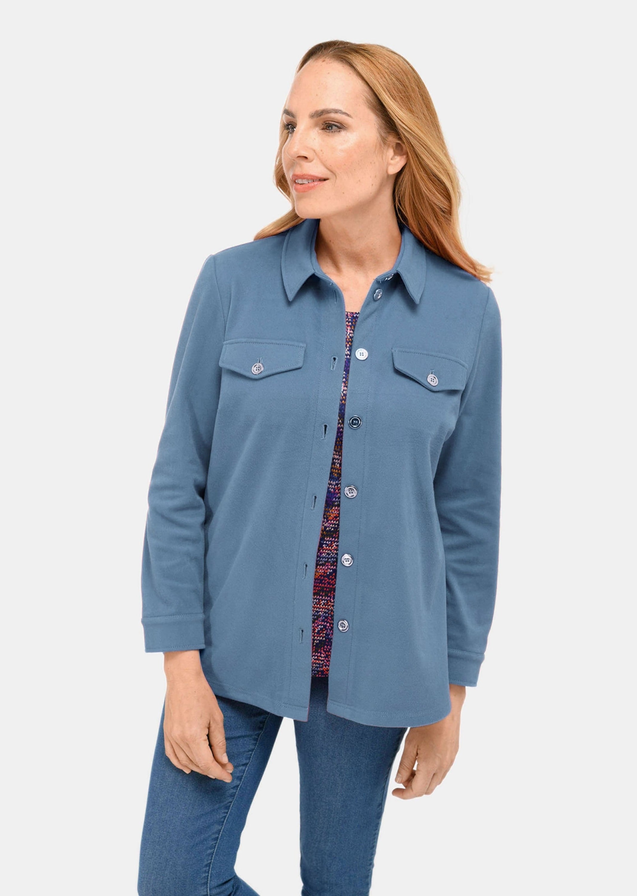 GOLDNER Jackenblazer »moderne Hemdjacke in trageangenehmer Qualität«