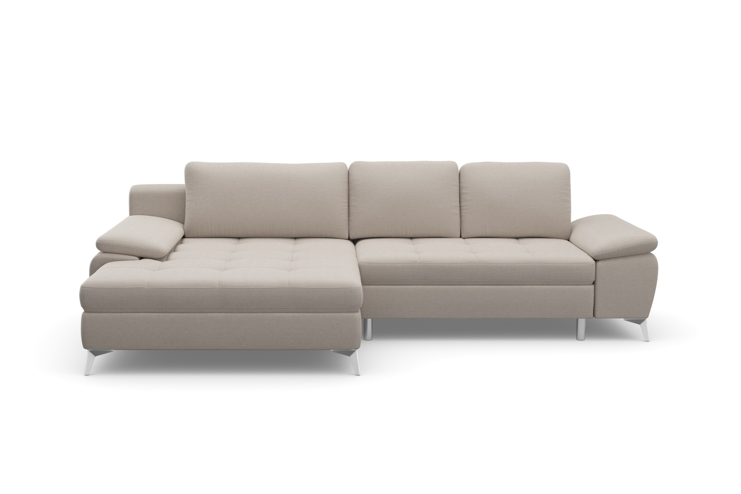 sit&more Ecksofa »Latigo L-Form«, mit Mega-Recamiere, wahlweise mit Bettfunktion und Bettkasten
