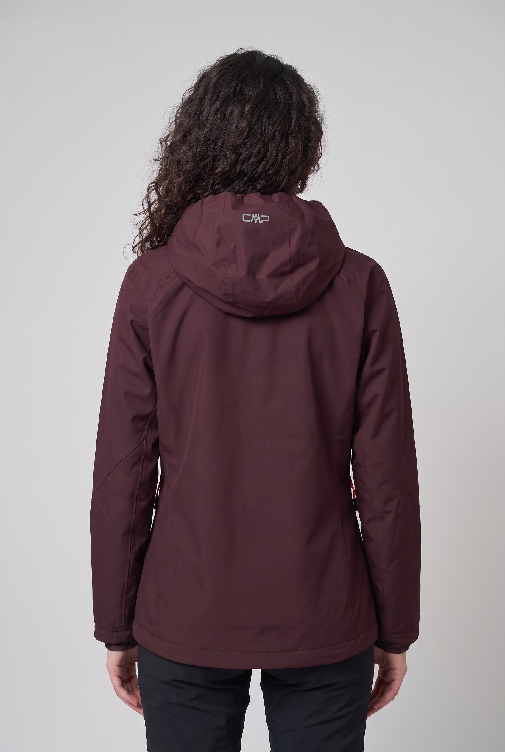 CMP Funktionsjacke »WOMAN JACKET FIX HOOD« mit Kapuze sportliche Optik, mit Kapuze, aus Polyester-Obermaterial