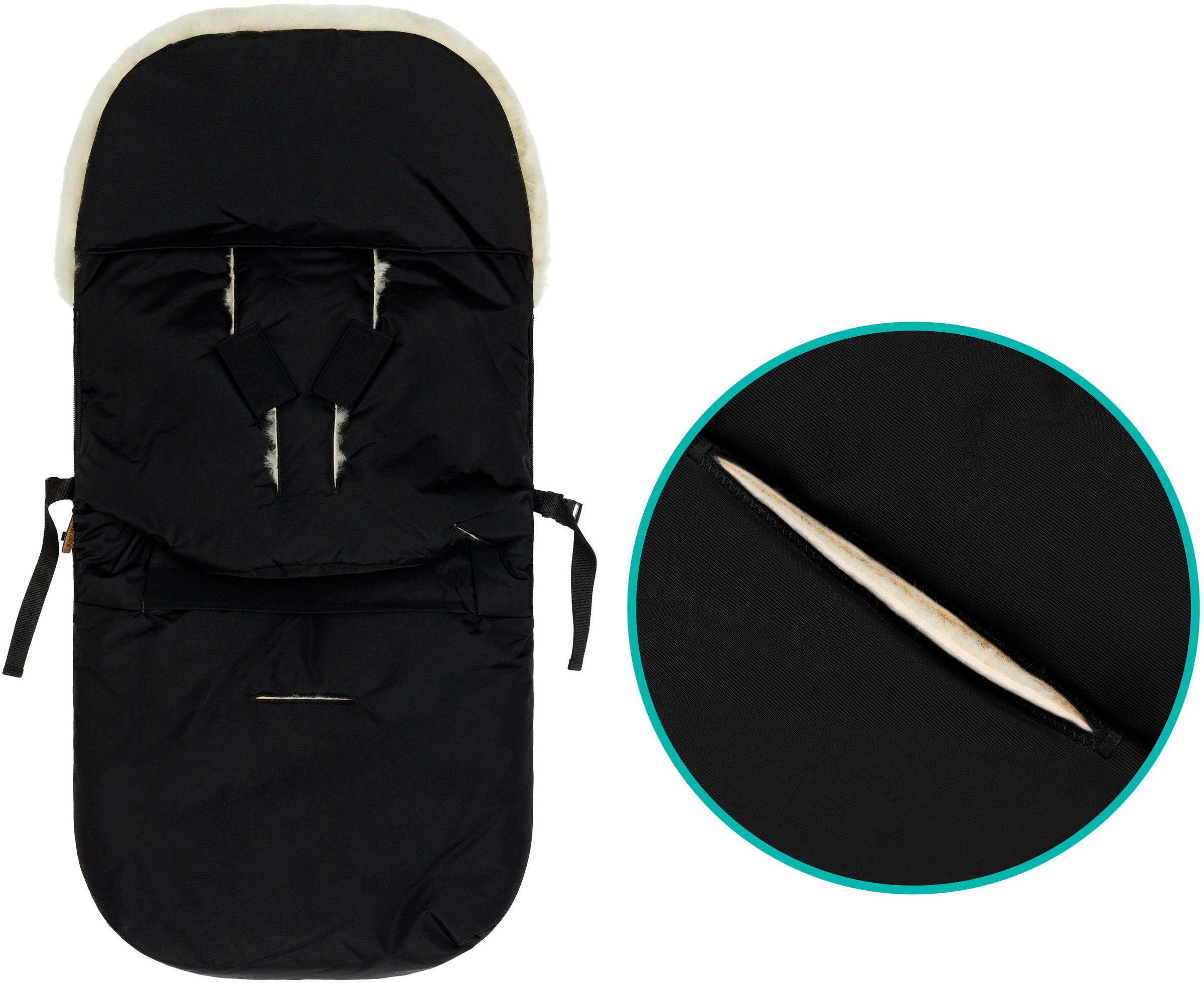 Fillikid Fußsack »Makalu, Lammfellfußsack«