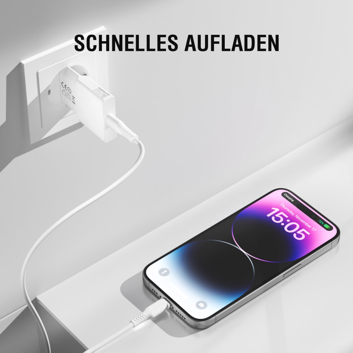 4smarts Schnelllade-Gerät »PDPlug Slim 25W GaN 1x USB-C«