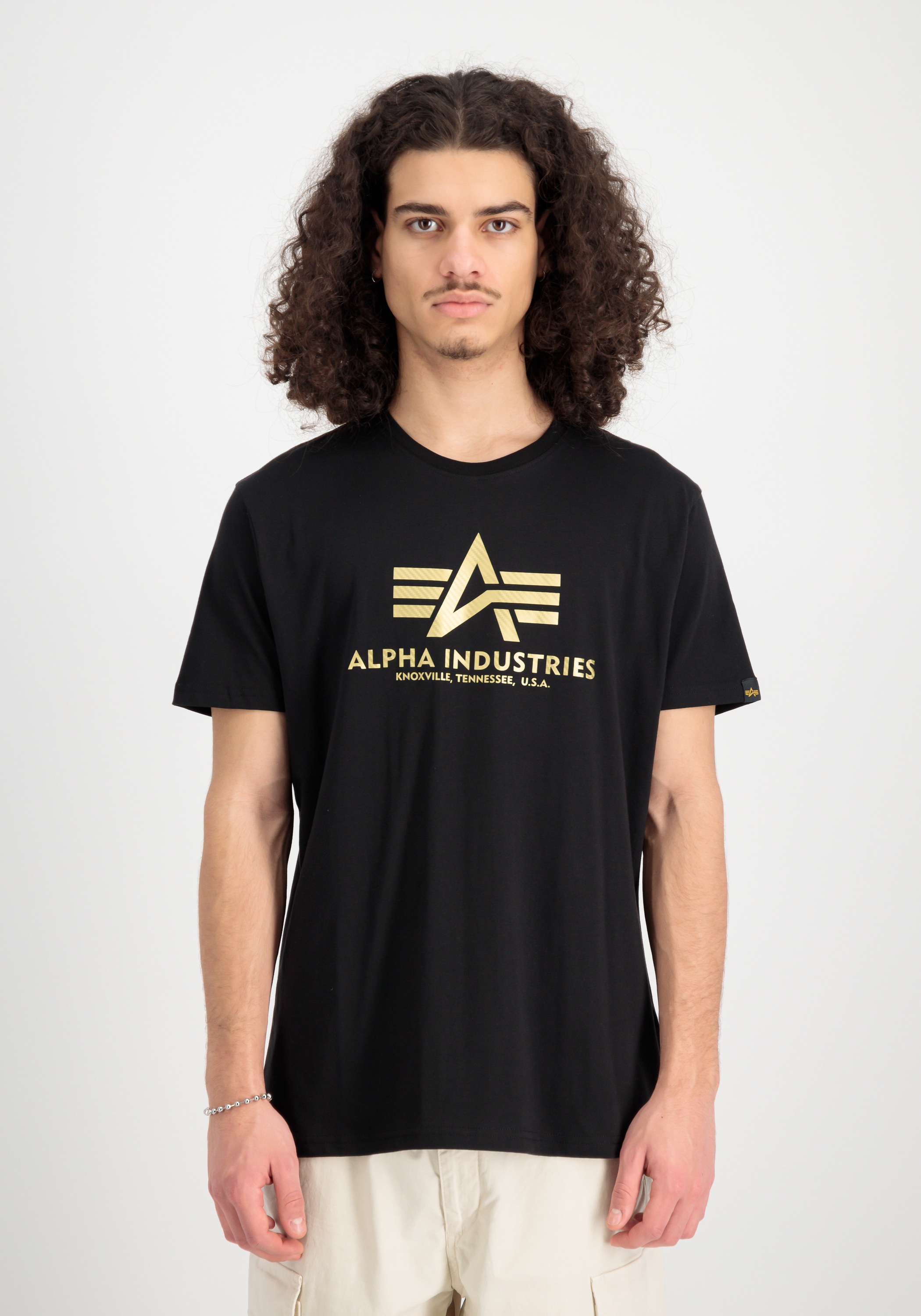 Alpha Industries T-Shirt »ALPHA INDUSTRIES Men - T-Shirts Basic T Carbon«