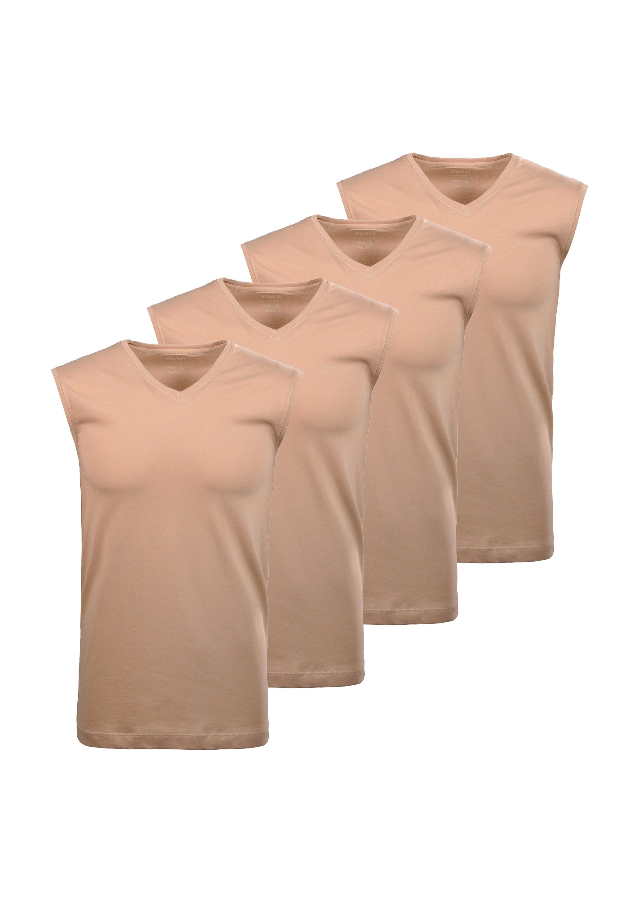 RAGMAN Unterhemd »Unterhemd 4er Pack«