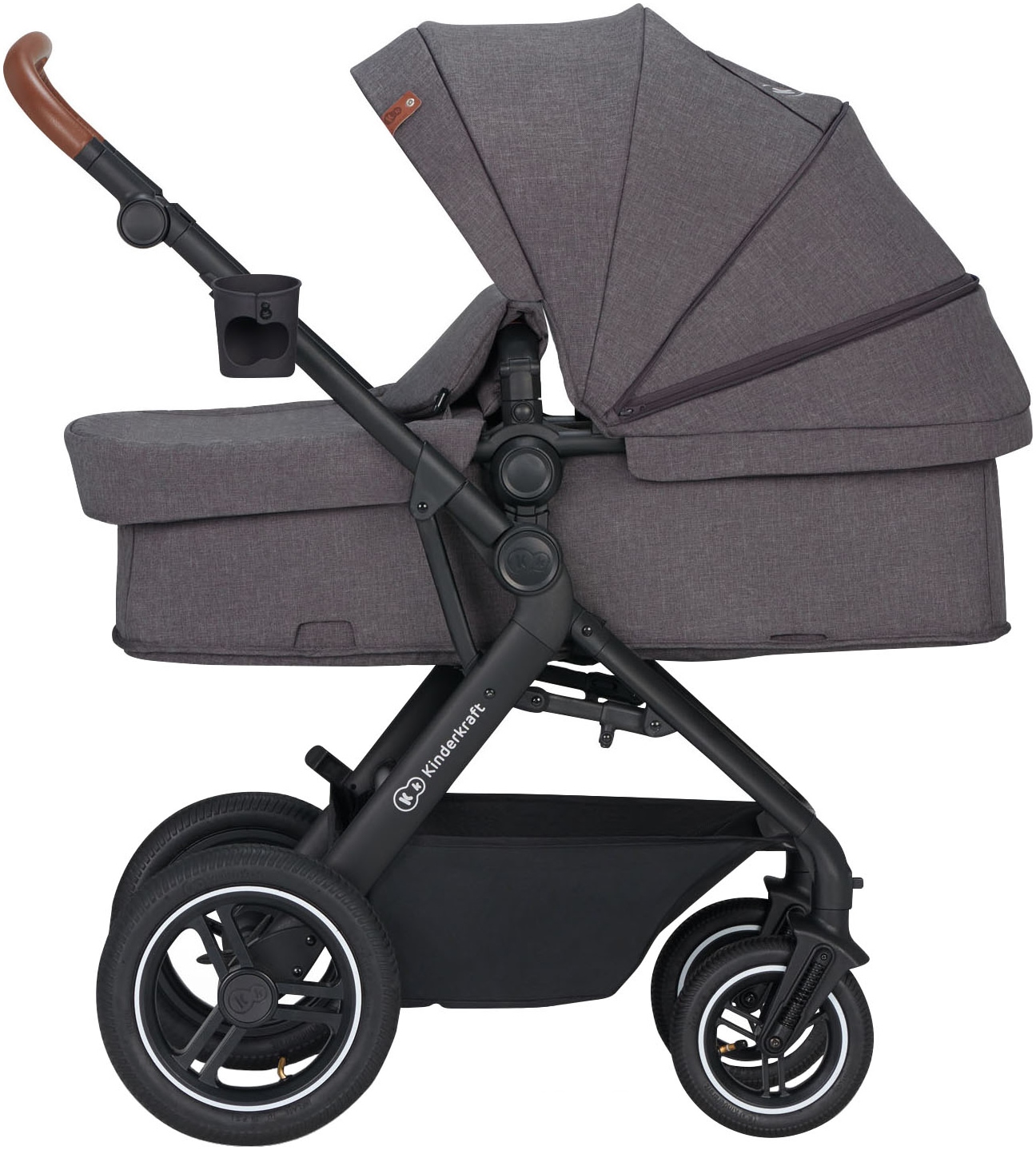 Kinderkraft Kombi-Kinderwagen »B-TOUR PRO 3in1« 22 kg inkl. Babyschale, Adaptern, Wickeltasche