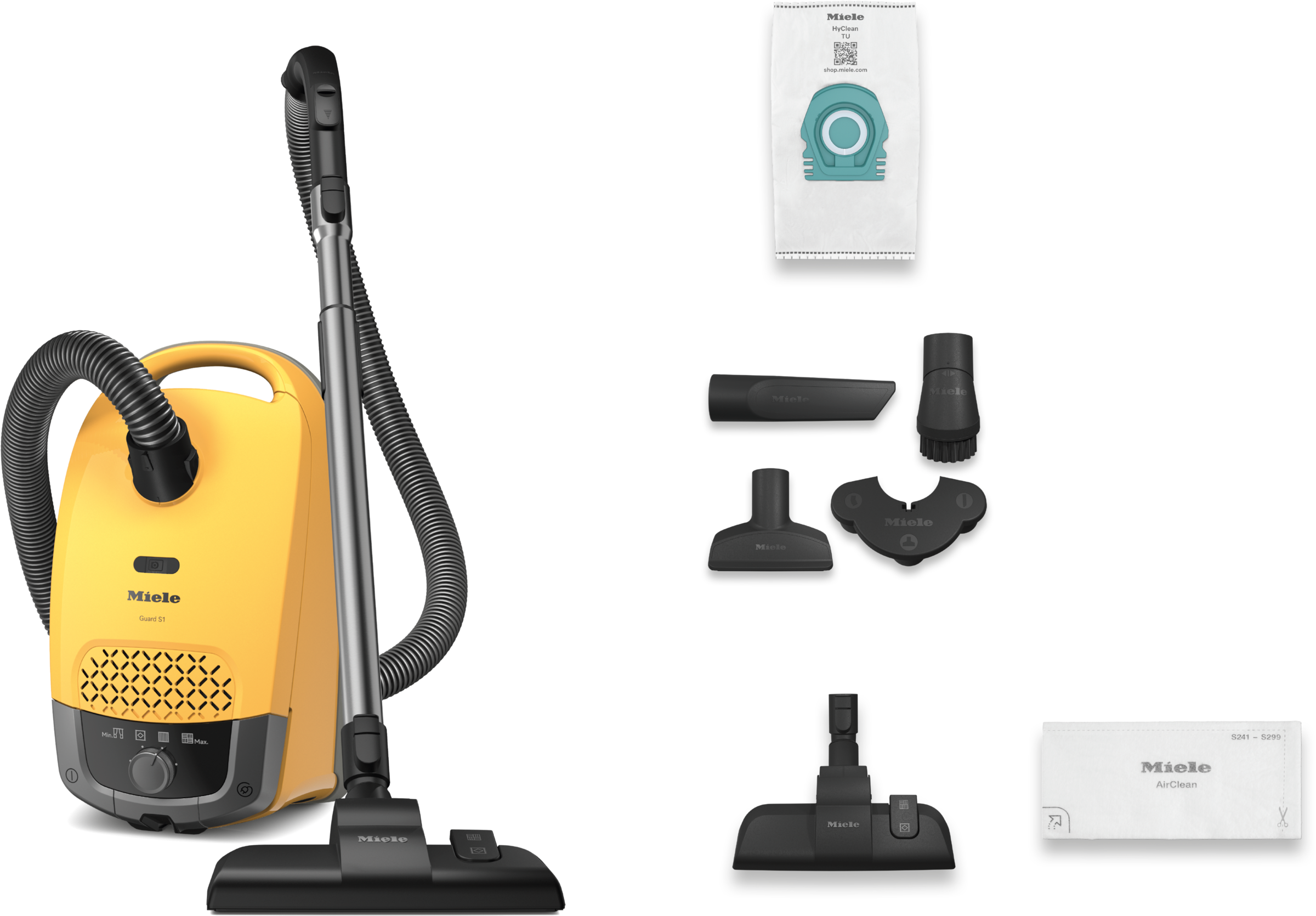 Miele Bodenstaubsauger »Guard S1, Nachfolger Classic C1 PowerLine, ComfortFit« 890 W mit Beutel AirClean Filter, 10 m Aktionsradius, kompaktes Design