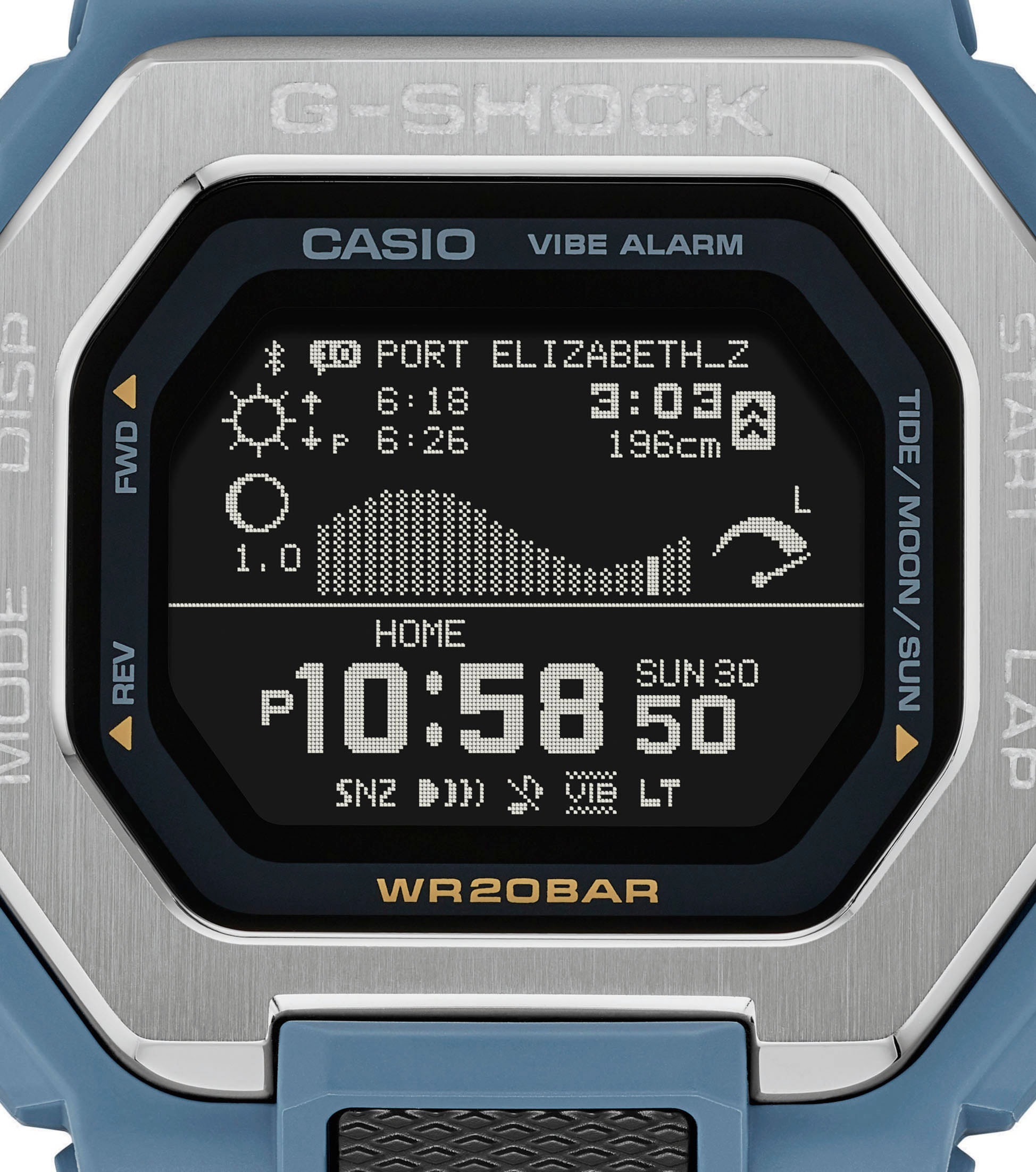 CASIO G-SHOCK Smartwatch, Armbanduhr, Herrenuhr, Bluetooth, Stoppfunktion, Mondphase)