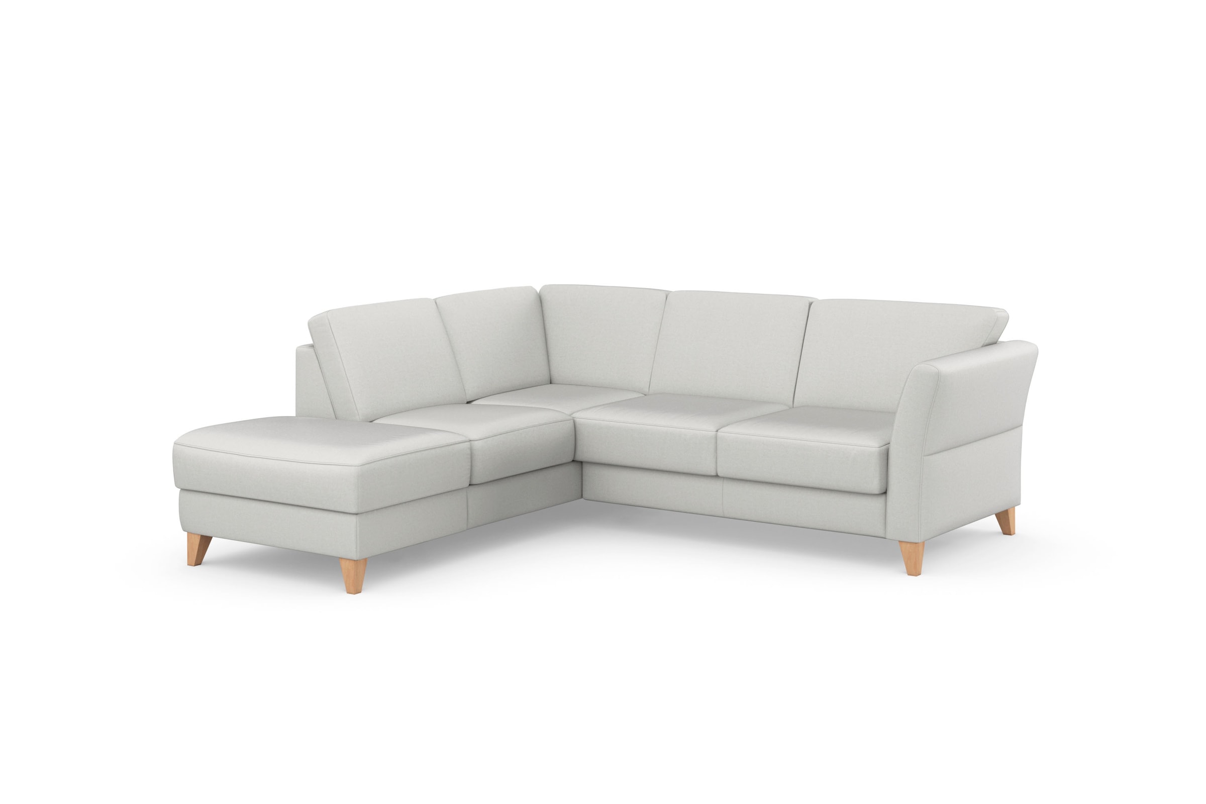 sit&more Ecksofa »Visby L-Form«, Wahlweise mit Bettfunktion und Stauraum, frei im Raum stellbar