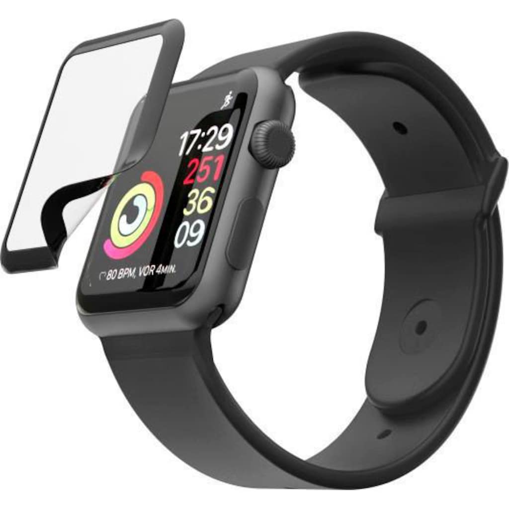 Hama Displayschutzglas »Displayschutz-Glas Hiflex für Apple Watch 4/5/6/SE, 40 mm Schutzglas«, für Apple Watch 4/5/6/SE