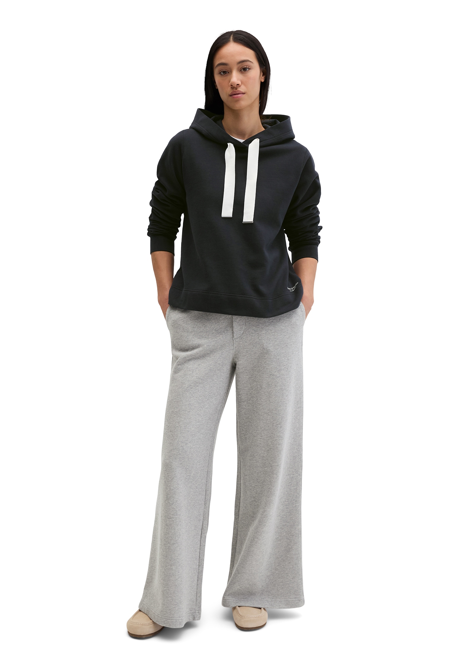 Marc O'Polo Hoodie , relaxed fit mit gepeachter Oberfläche
