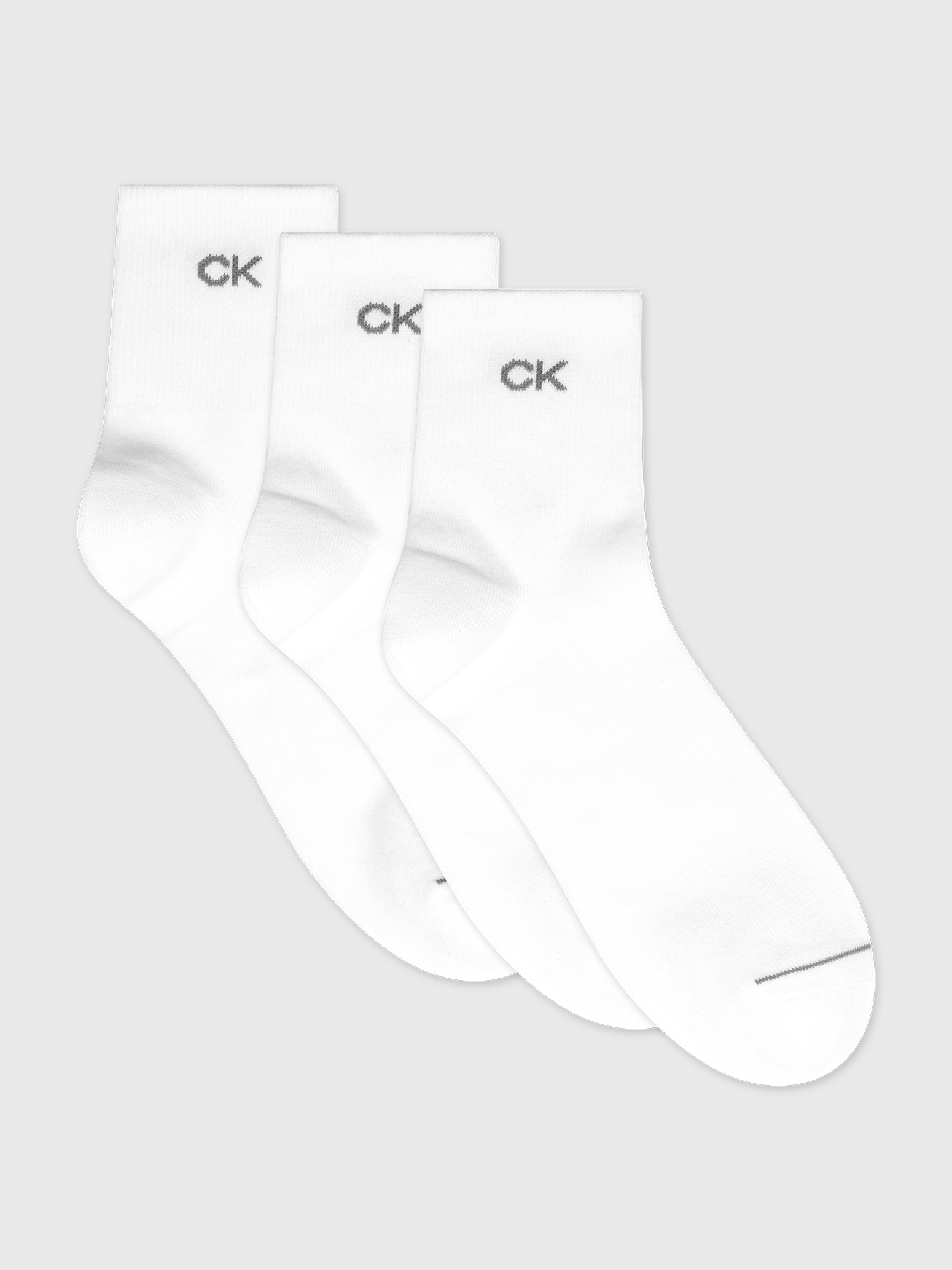 Calvin Klein Jeans Socken »CK MEN SHORT SOCK 3P«, (3 Paar), Mit flacher Zehennaht
