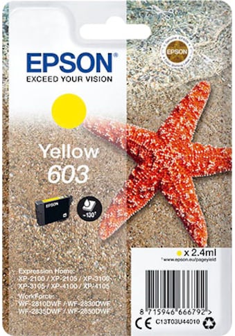 Epson Tintenpatrone »603 yellow«, (1 St.), original Druckerpatrone 603 gelb kaufen