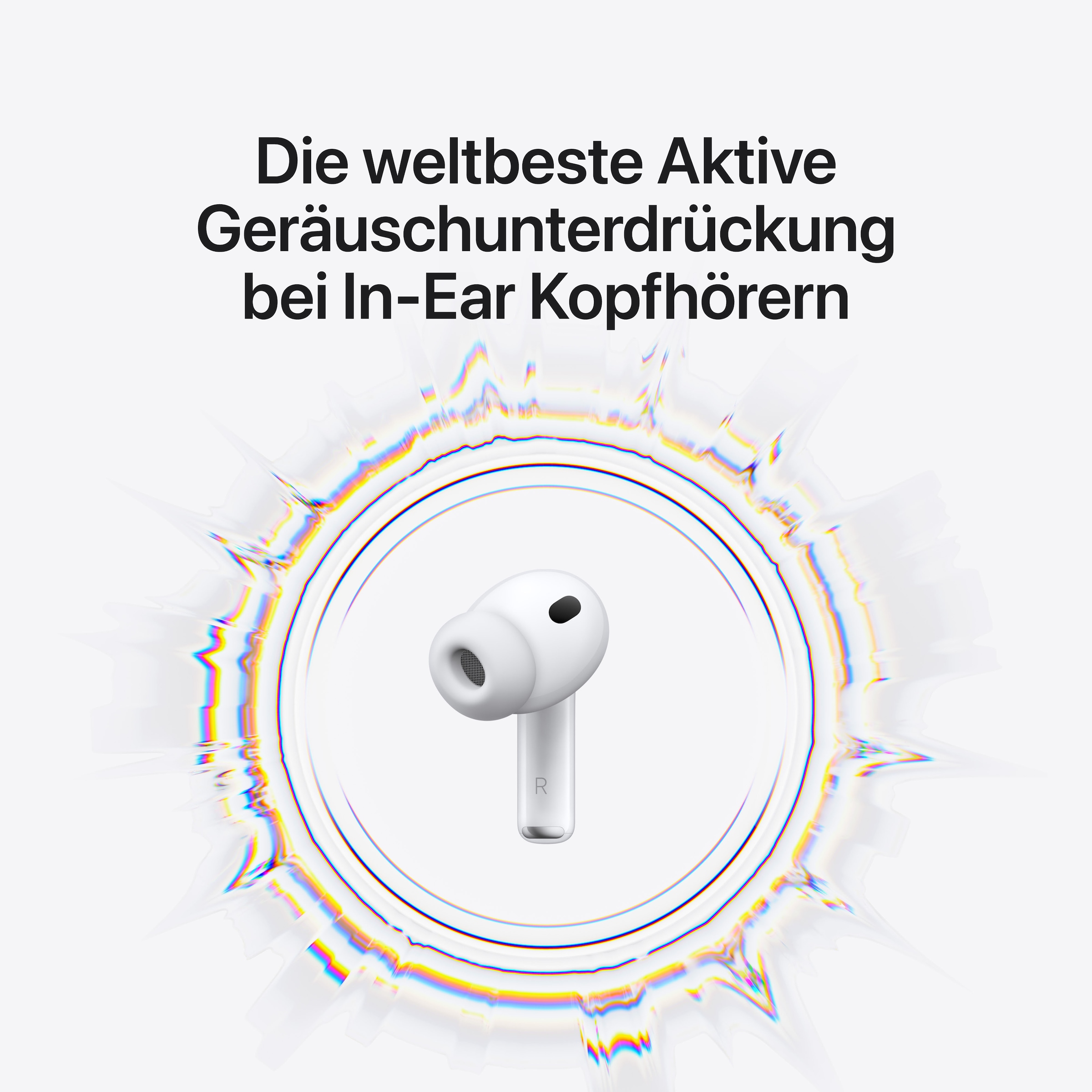 Apple wireless In-Ear-Kopfhörer »AirPods Pro 3« Bluetooth Active Noise Cancelling (ANC) | Transparenzmodus | True Wireless | integrierte Steuerung für Anrufe und Musik | kompatibel mit Siri Mit dem neuen Update: Live Übersetzung
