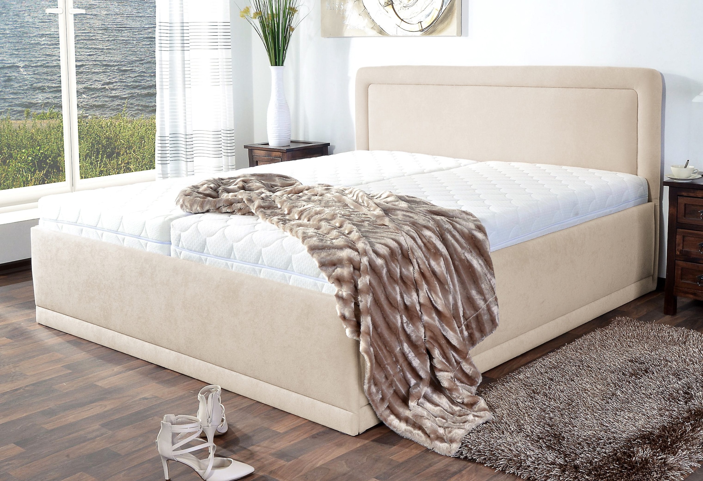 Westfalia Schlafkomfort Polsterbett, inkl. Bettkasten bei Ausführung mit  Matratze bequem kaufen | Tagesdecken
